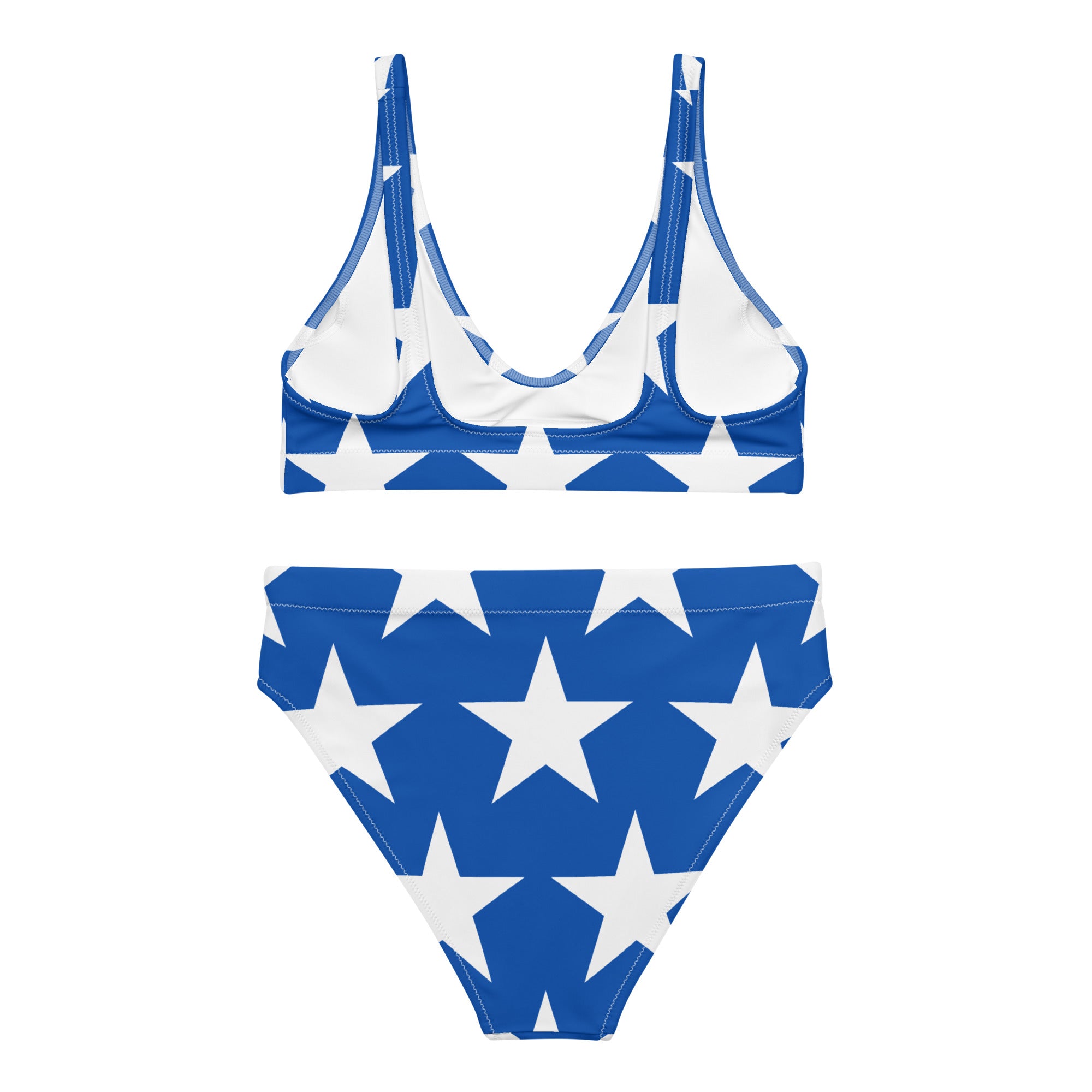 USA STARS Recycled high-waisted bikini