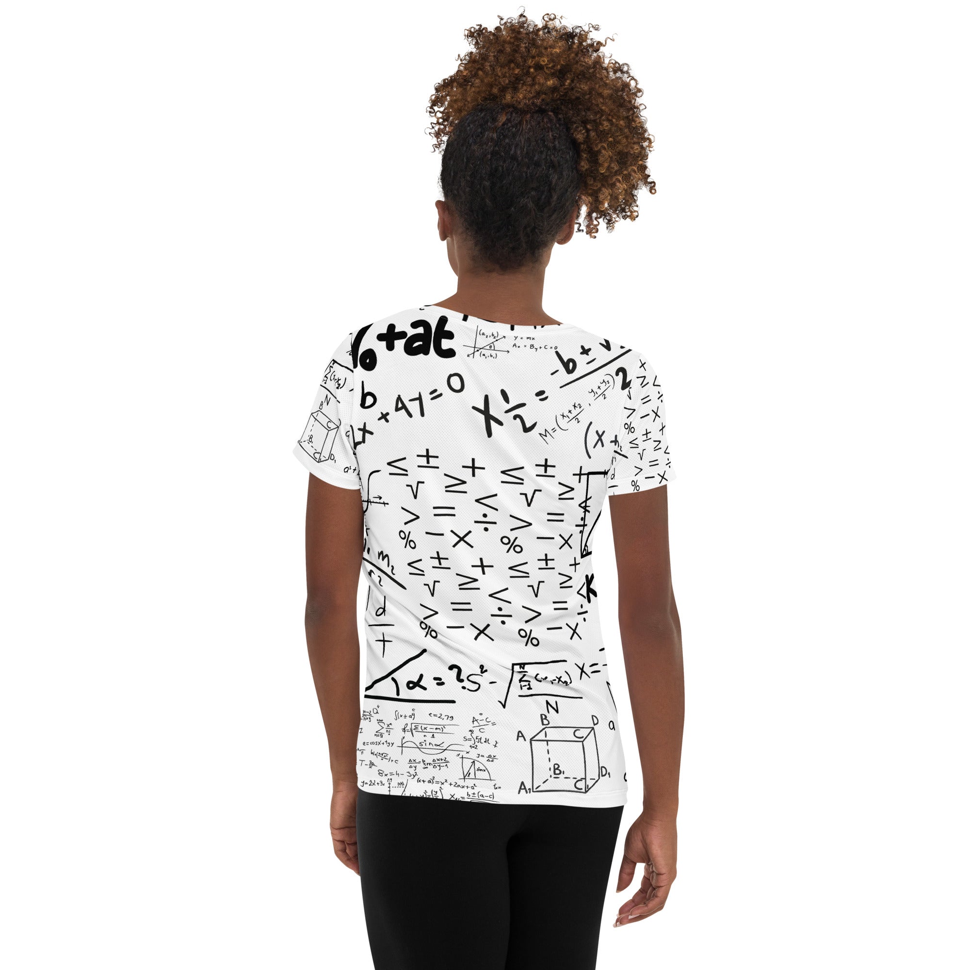 MATH FORMULAS All-Over Print Women's Athletic T-shirt