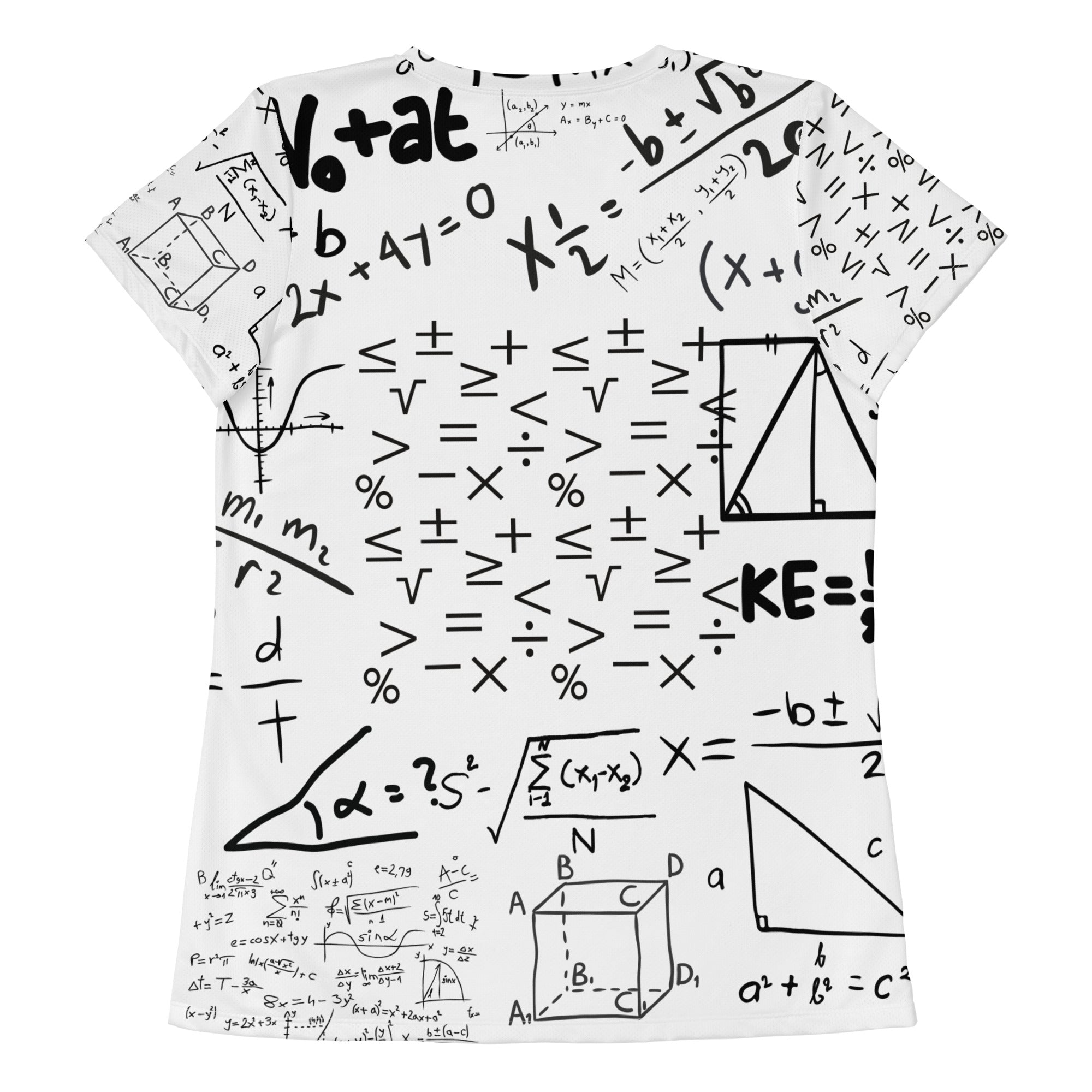MATH FORMULAS All-Over Print Women's Athletic T-shirt