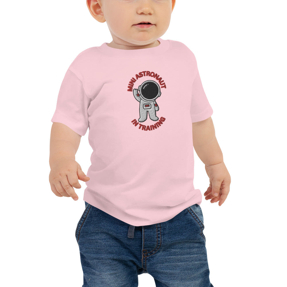 MINI ASTRONAUT IN TRAINING Baby Jersey Short Sleeve Tee