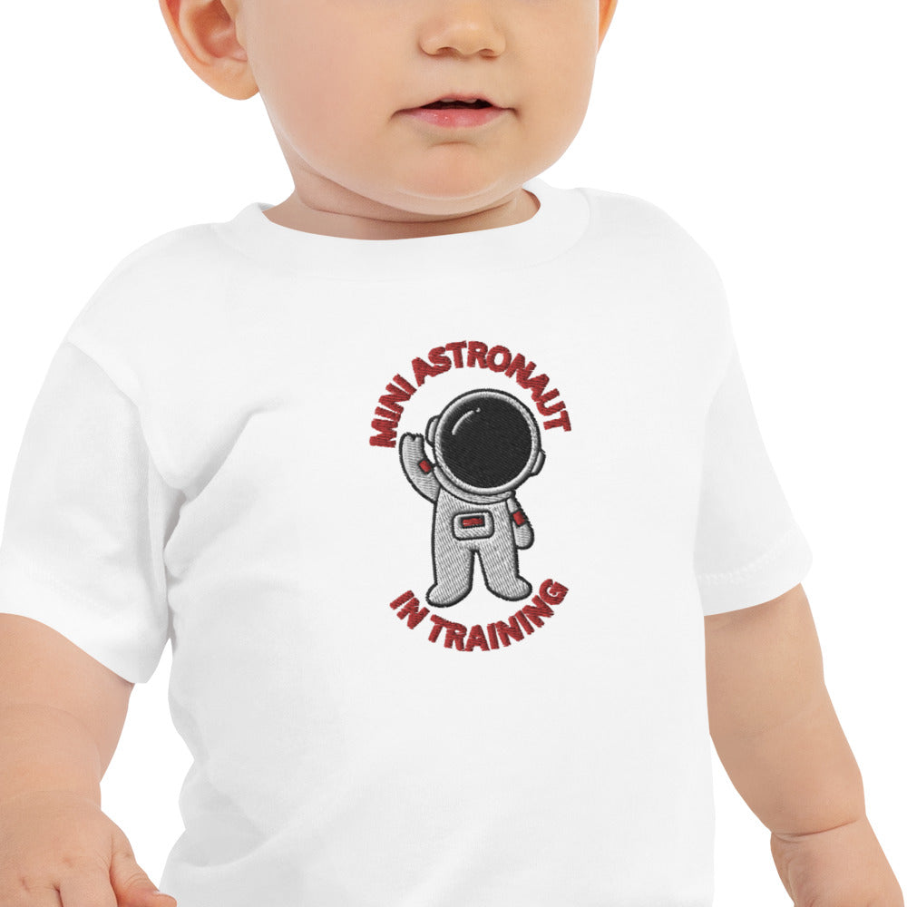 MINI ASTRONAUT IN TRAINING Baby Jersey Short Sleeve Tee