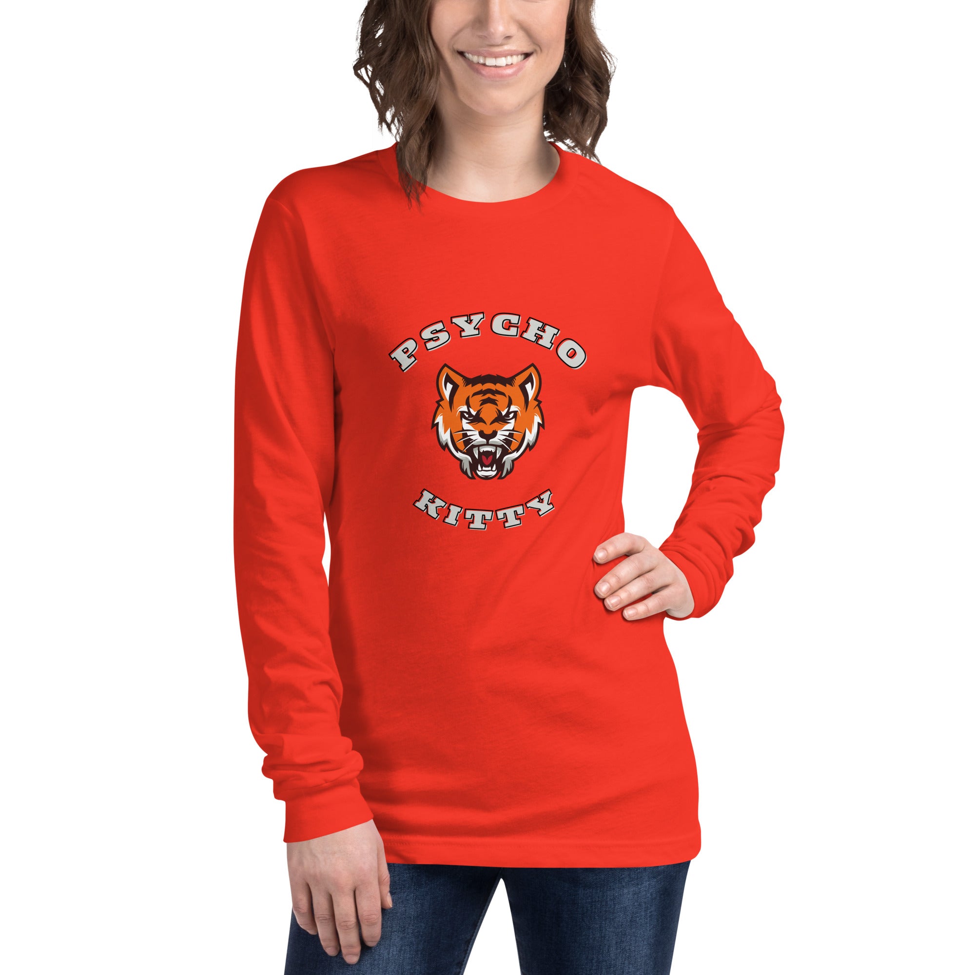 PSYCHO KITTY Unisex Long Sleeve Tee