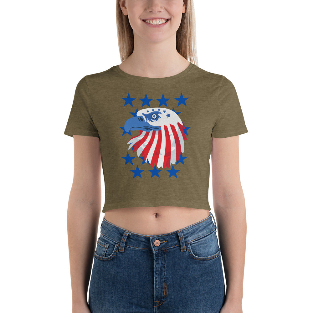 AMERICAN EAGLE BLUE Women’s Crop Tee