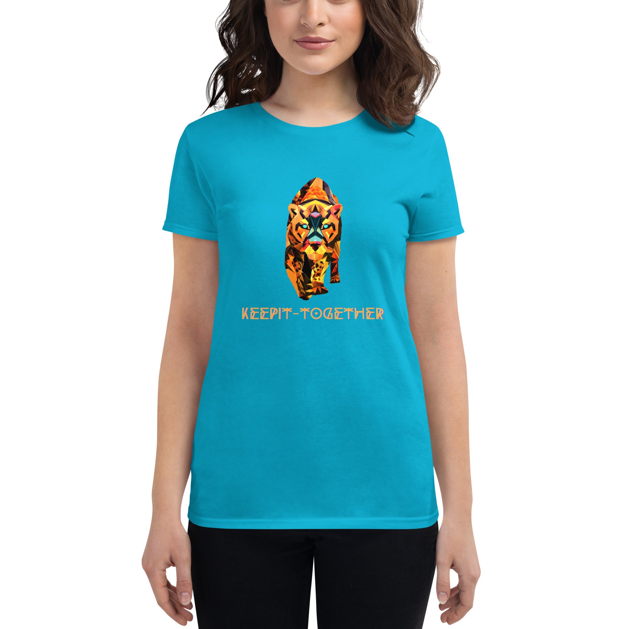 KEEPIT-TOGETHER FIERCE (ORANGE) Women's short sleeve t-shirt