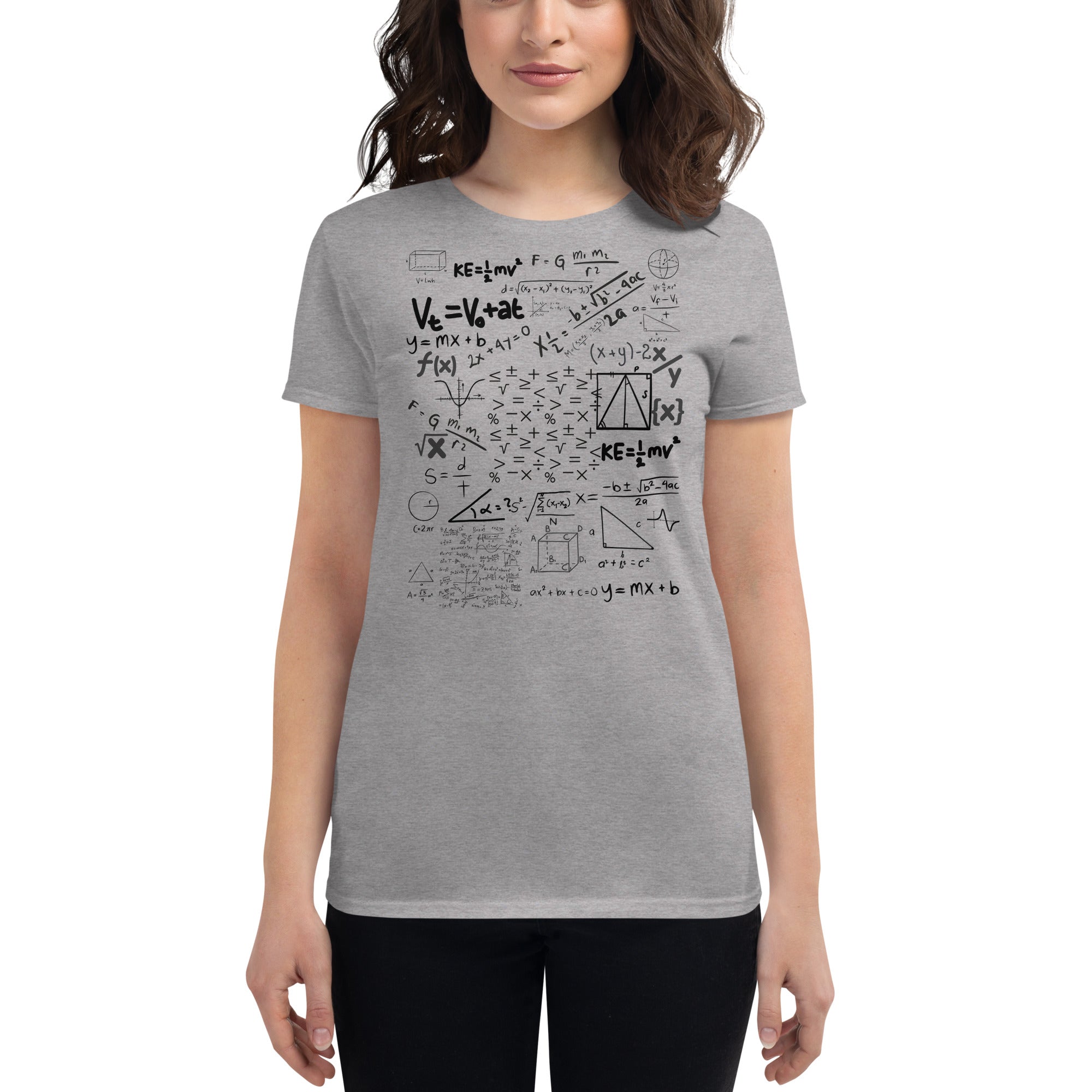 MATH FORMULAS Women's short sleeve t-shirt