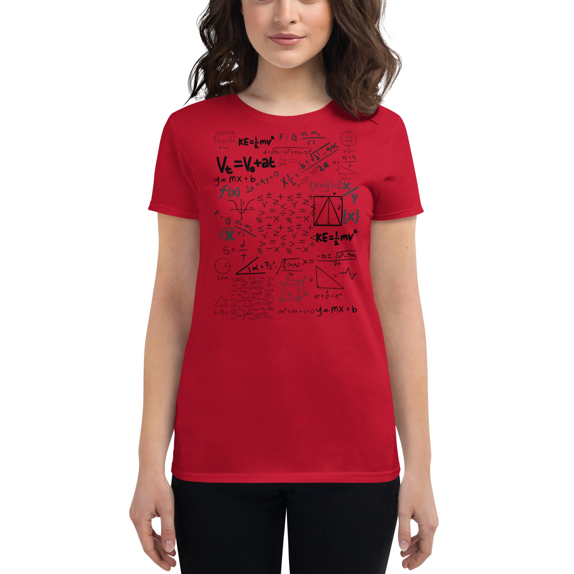 MATH FORMULAS Women's short sleeve t-shirt