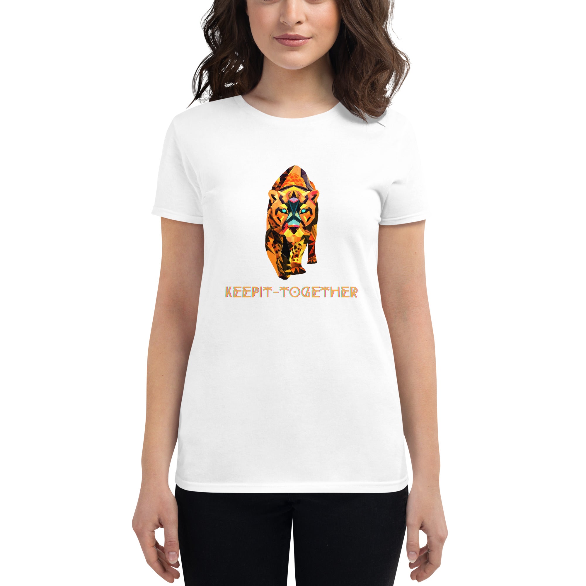 KEEPIT-TOGETHER FIERCE (ORANGE) Women's short sleeve t-shirt