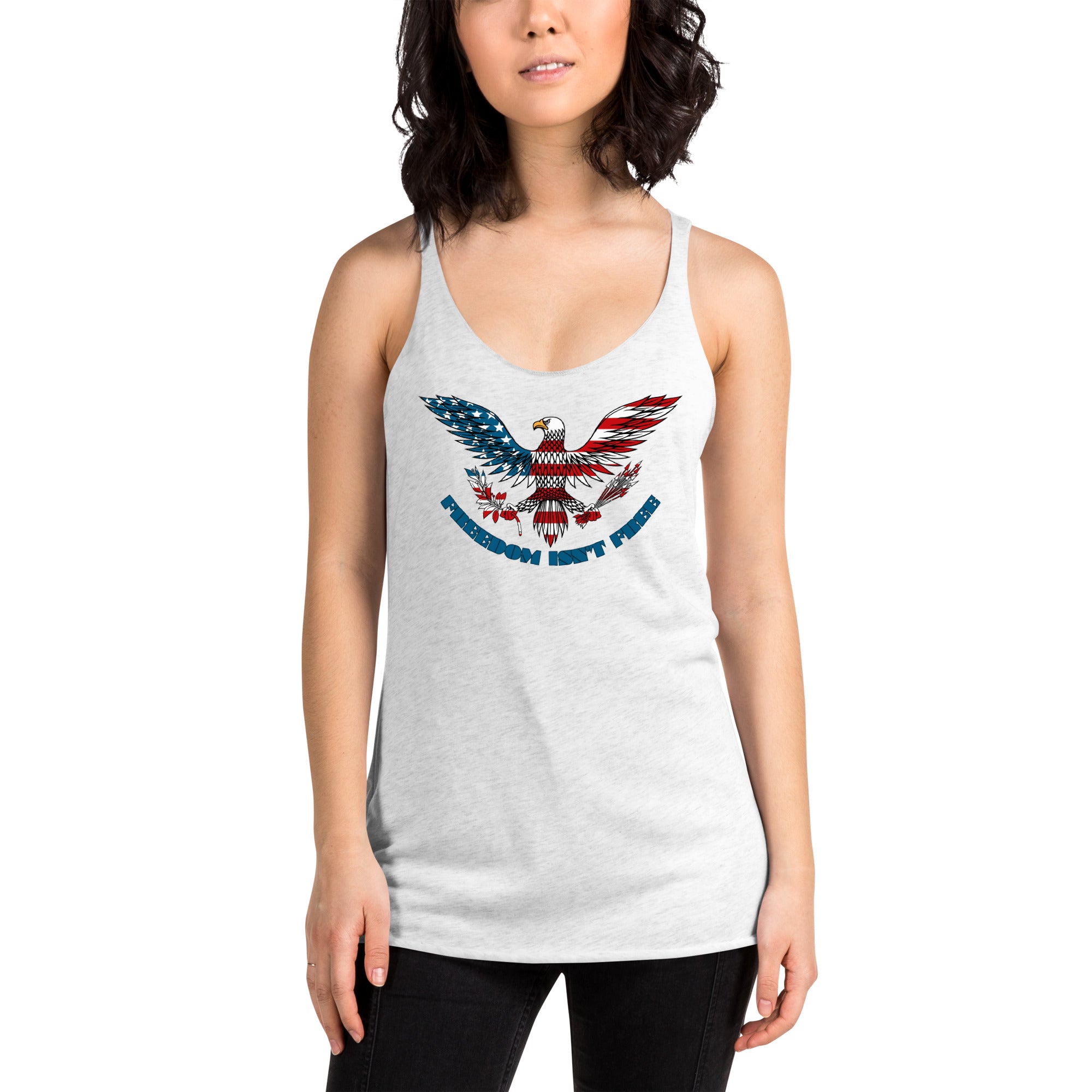 FREEDOM ISNT FREE Women's Racerback Tank