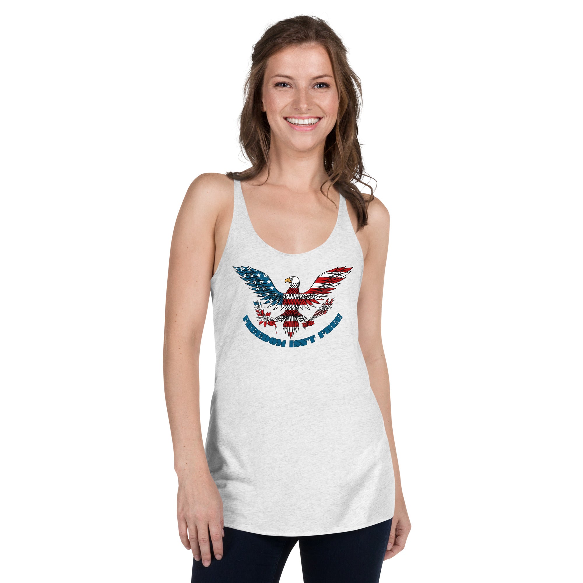 FREEDOM ISNT FREE Women's Racerback Tank