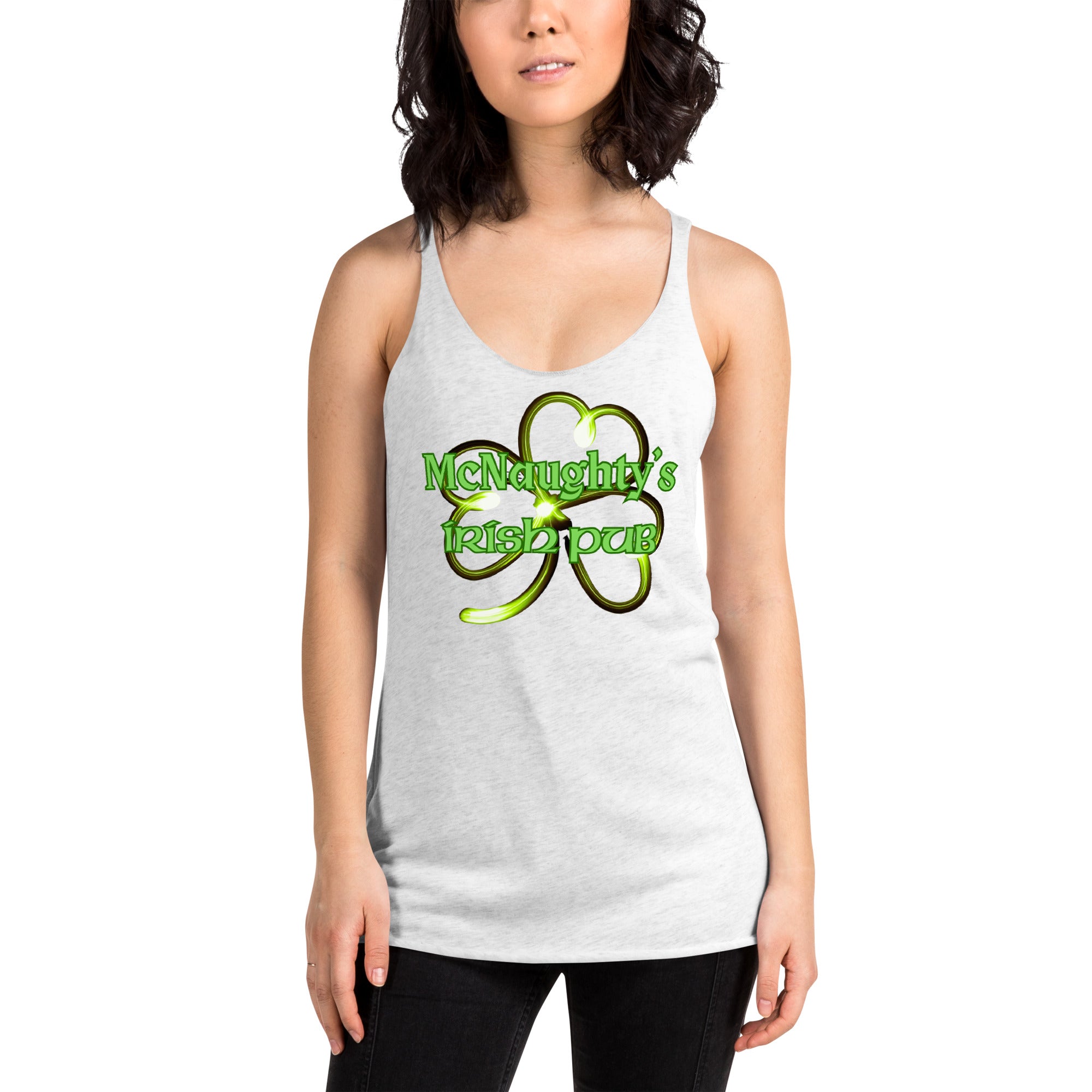 Mc NAUGHTYS IRISH PUB Women's Racerback Tank