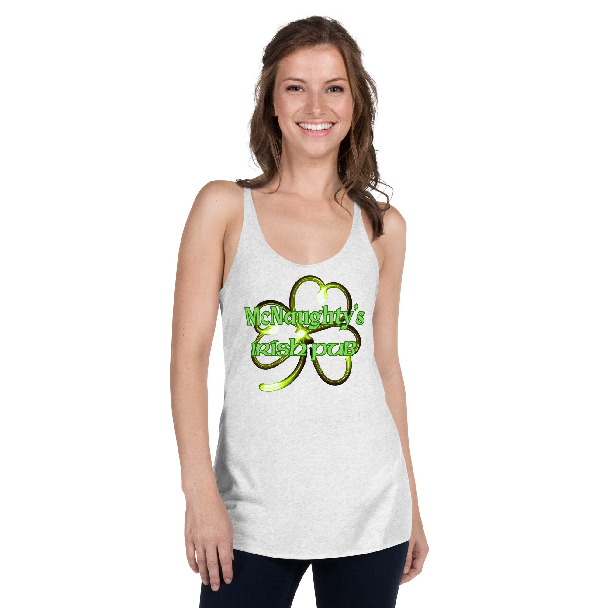 Mc NAUGHTYS IRISH PUB Women's Racerback Tank