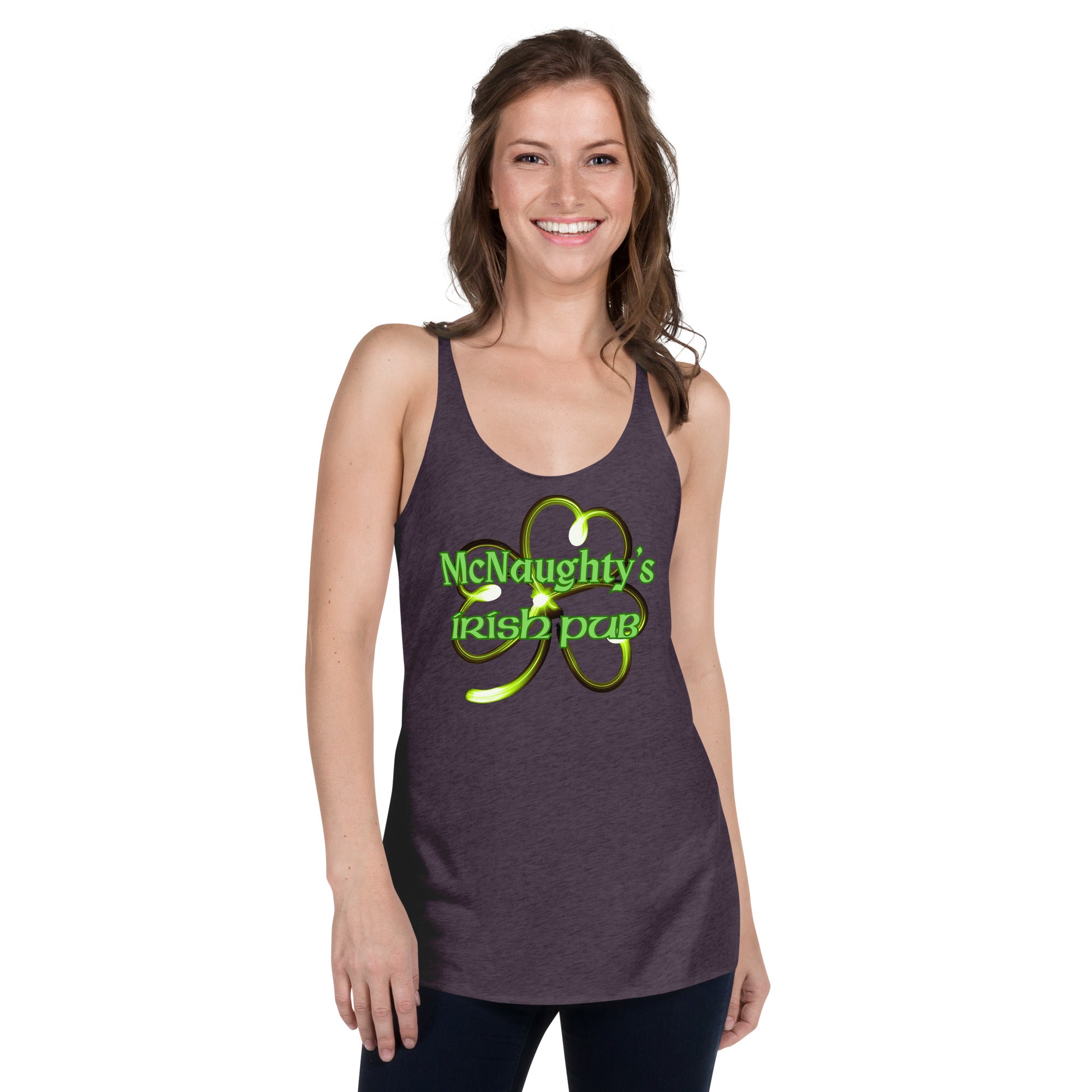 Mc NAUGHTYS IRISH PUB Women's Racerback Tank