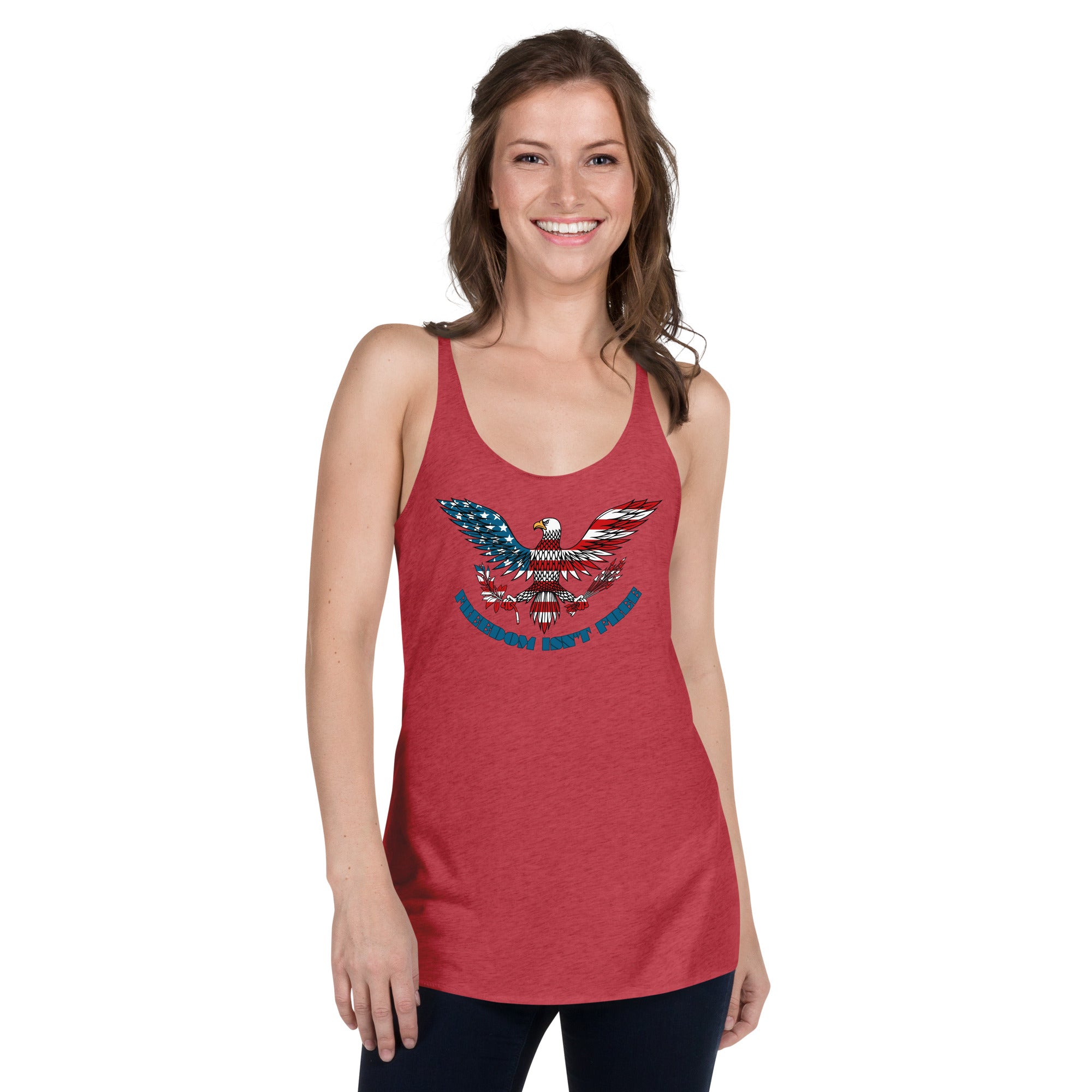FREEDOM ISNT FREE Women's Racerback Tank