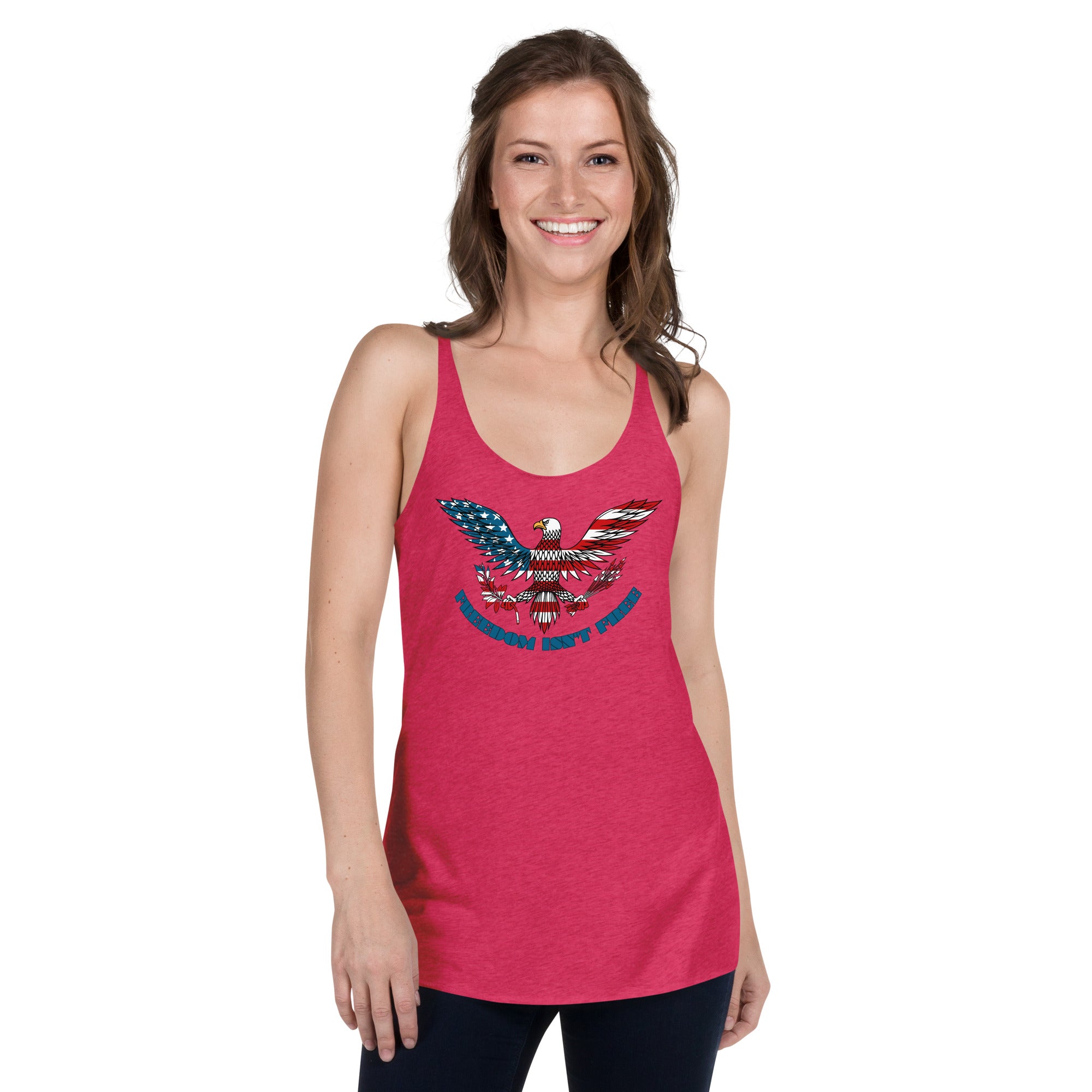 FREEDOM ISNT FREE Women's Racerback Tank