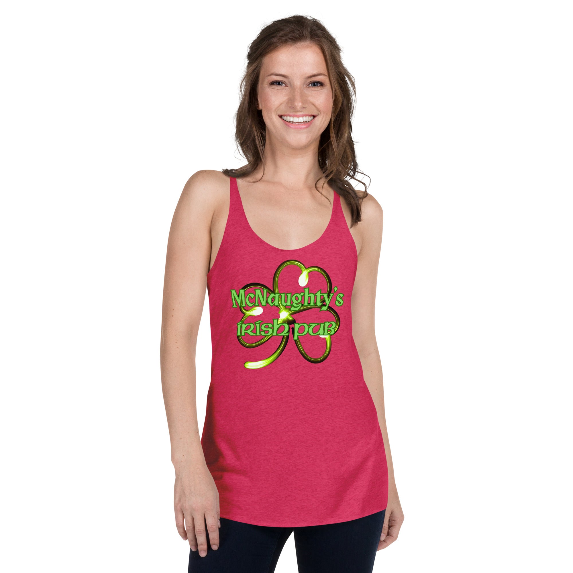 Mc NAUGHTYS IRISH PUB Women's Racerback Tank