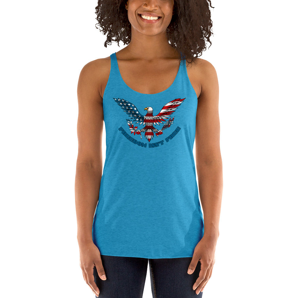 FREEDOM ISNT FREE Women's Racerback Tank