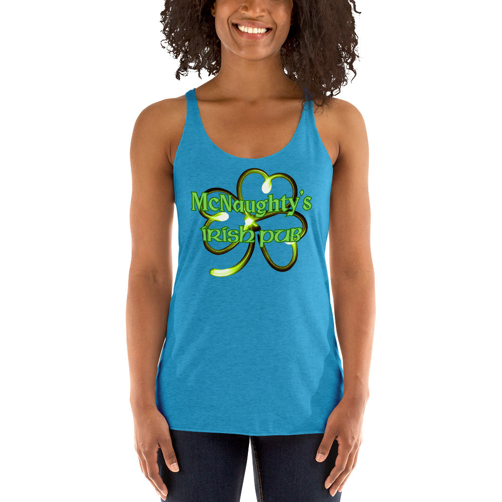 Mc NAUGHTYS IRISH PUB Women's Racerback Tank