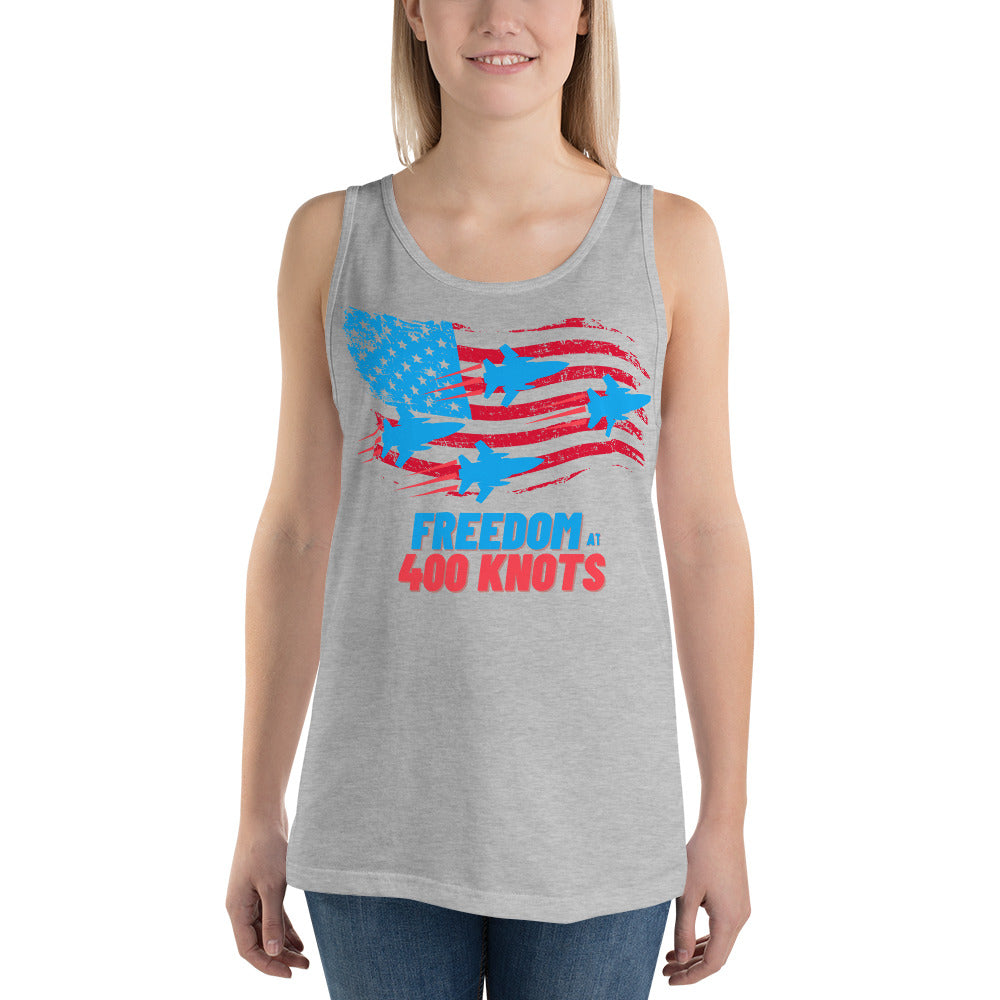 FREEDOM AT 400 Knots Unisex Tank Top