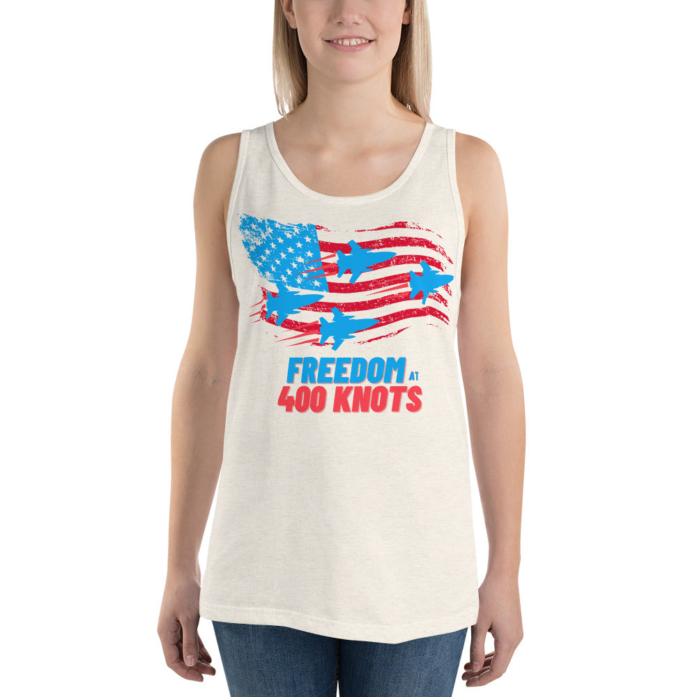 FREEDOM AT 400 Knots Unisex Tank Top