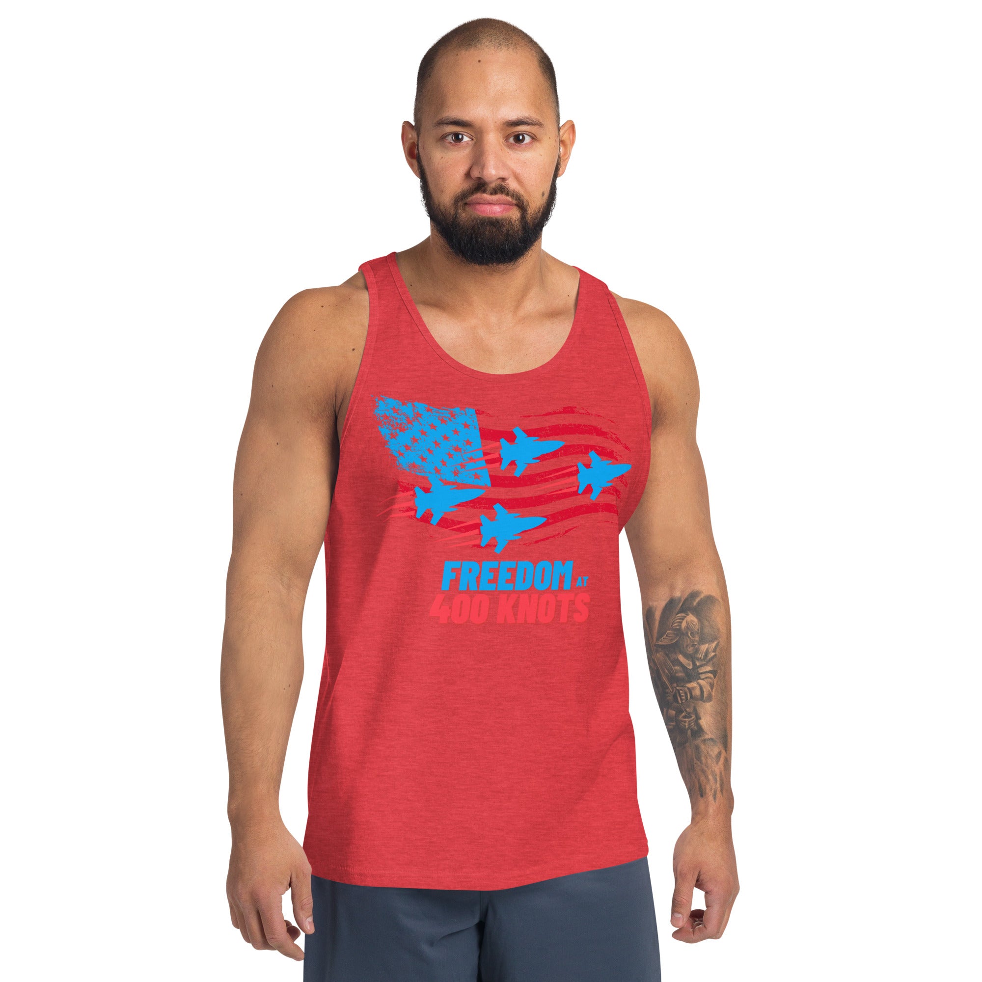 FREEDOM AT 400 Knots Unisex Tank Top