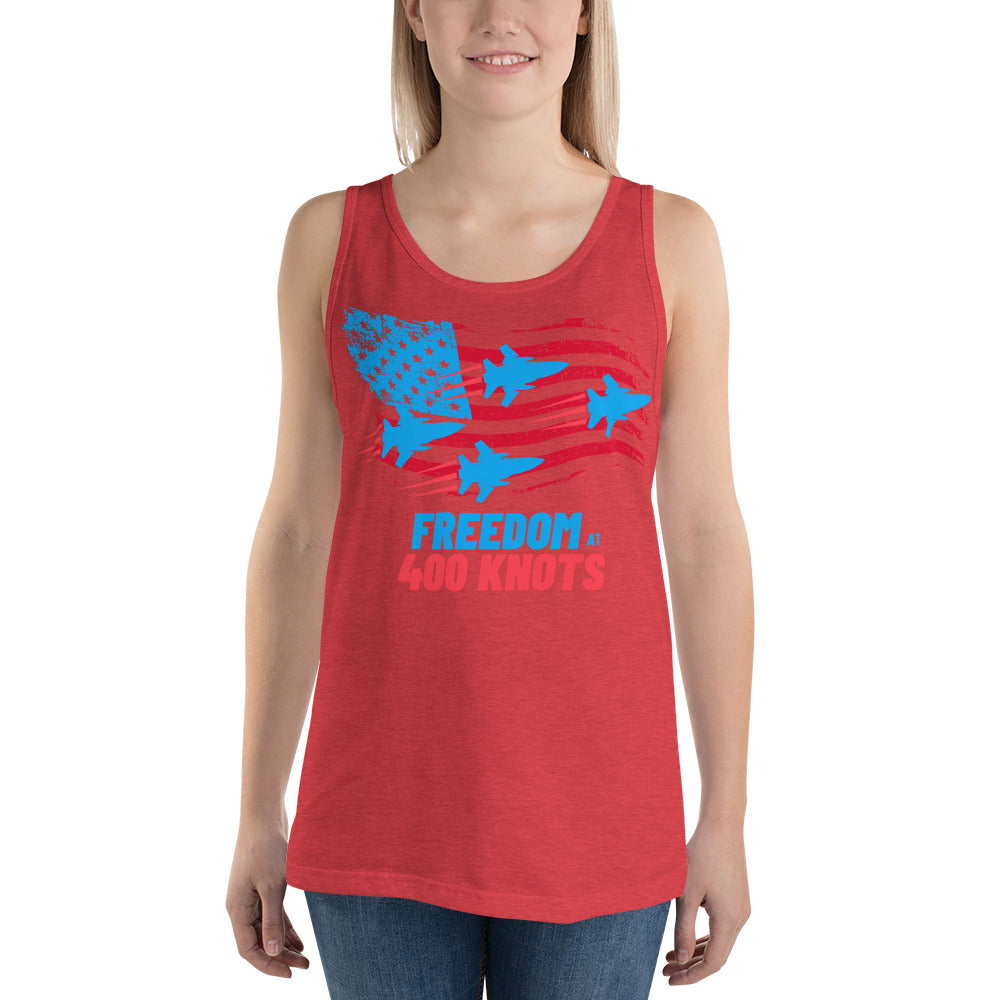 FREEDOM AT 400 Knots Unisex Tank Top