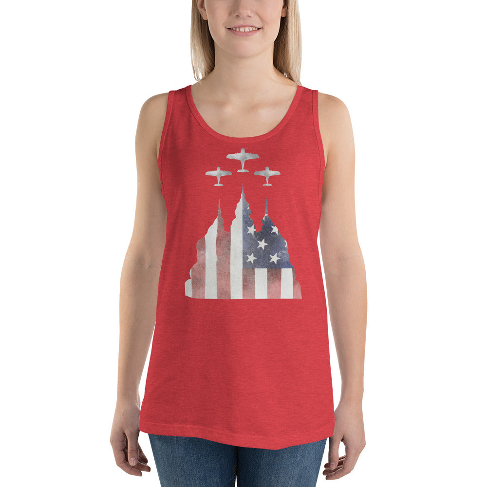 AMERICAN FLAG FLYBY Unisex Tank Top