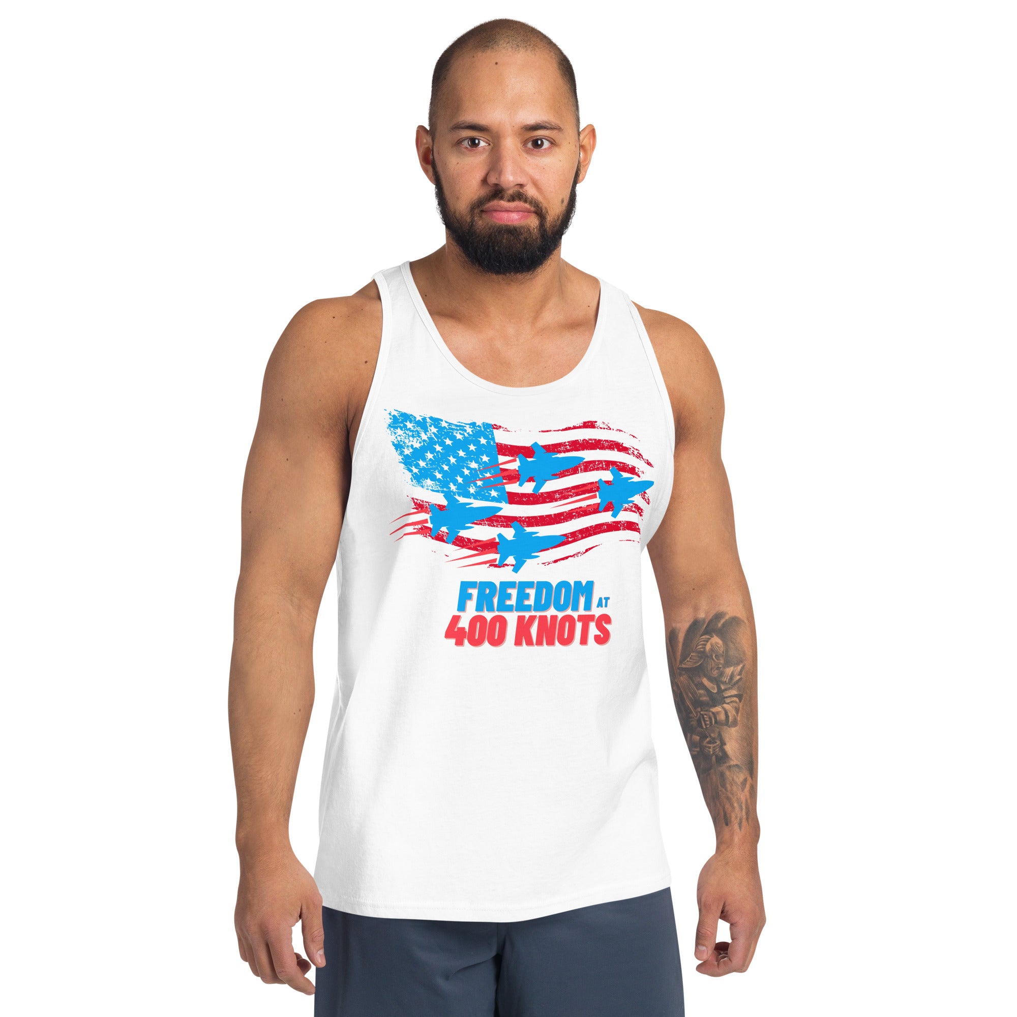 FREEDOM AT 400 Knots Unisex Tank Top
