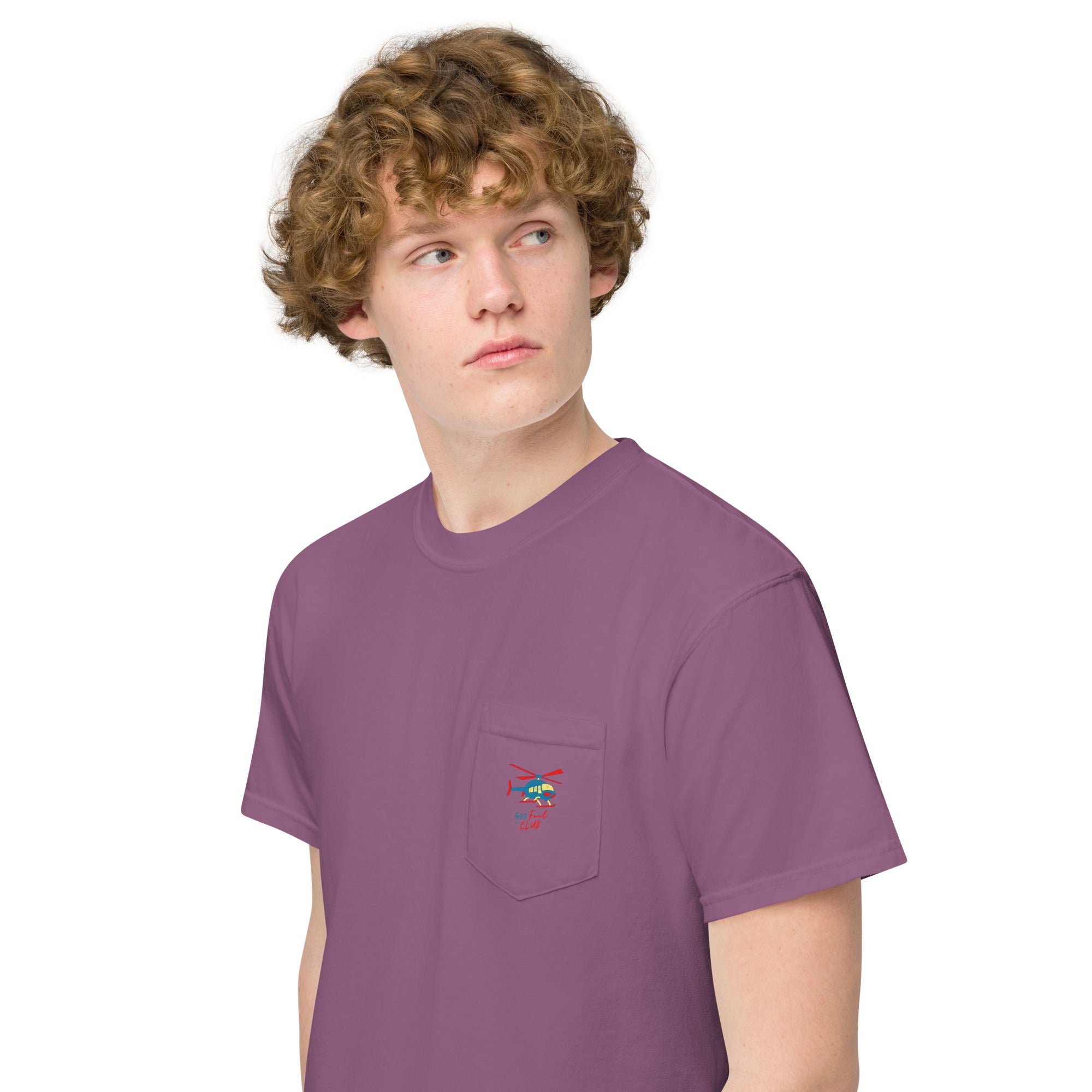 500 Foot Club Unisex garment-dyed pocket t-shirt