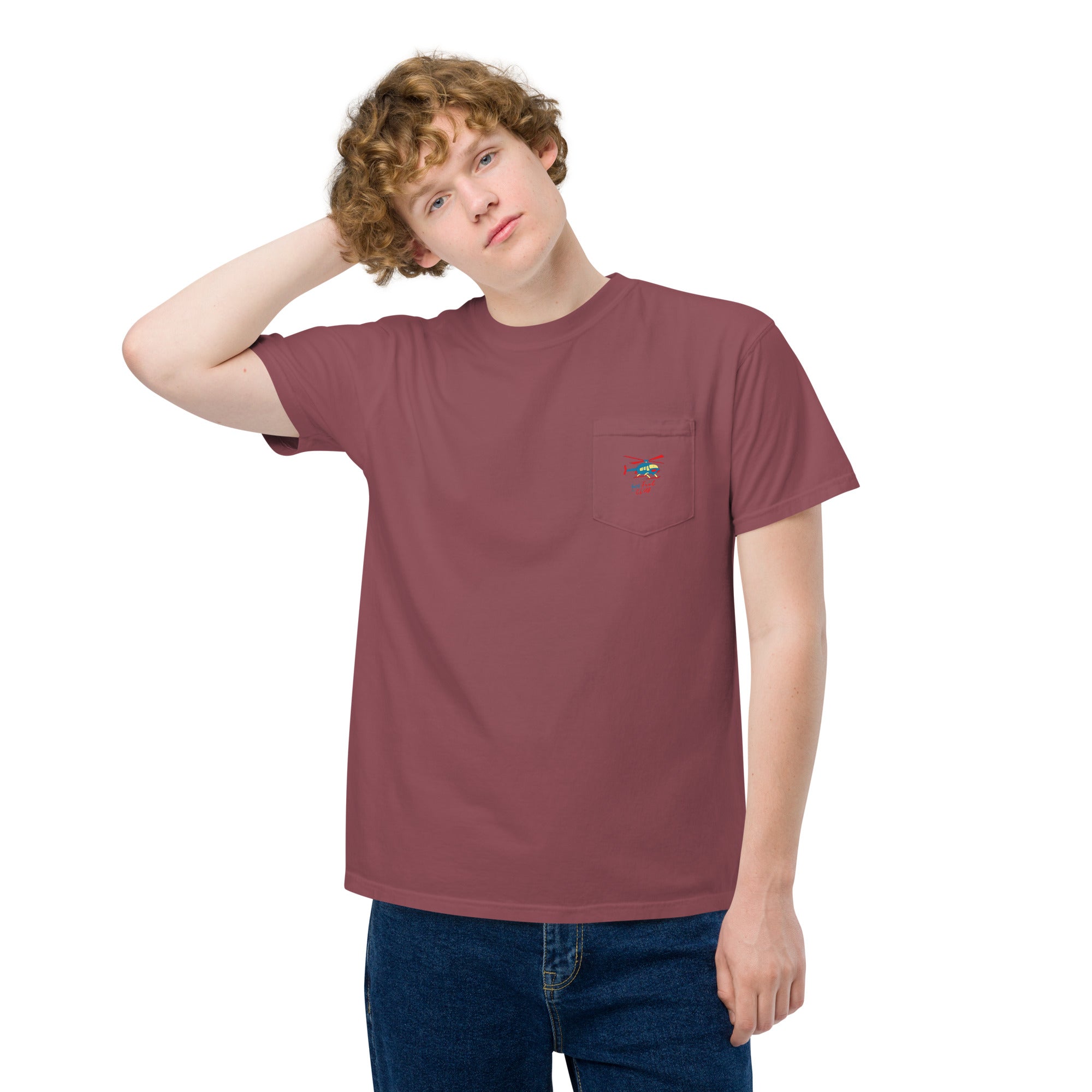 500 Foot Club Unisex garment-dyed pocket t-shirt