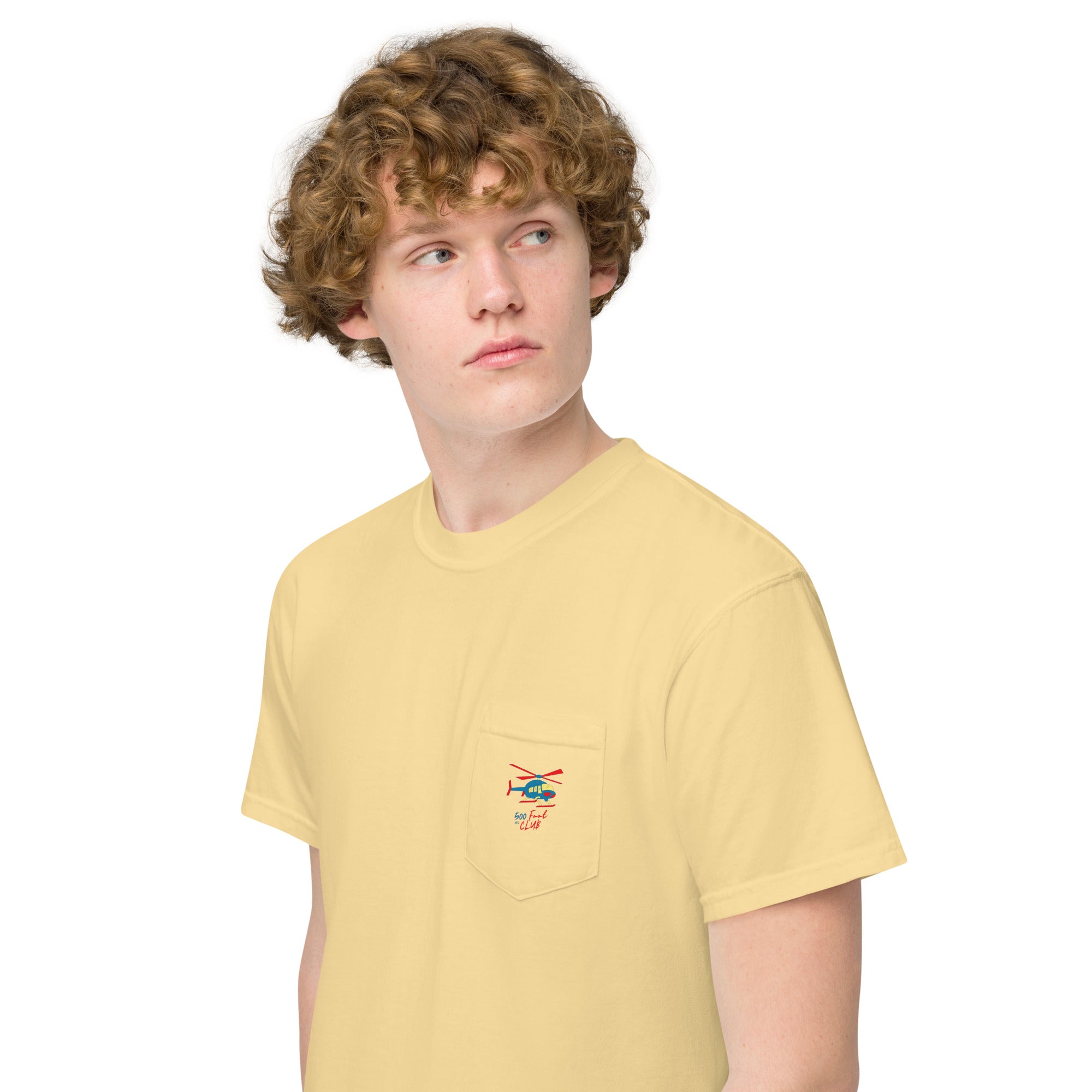 500 Foot Club Unisex garment-dyed pocket t-shirt