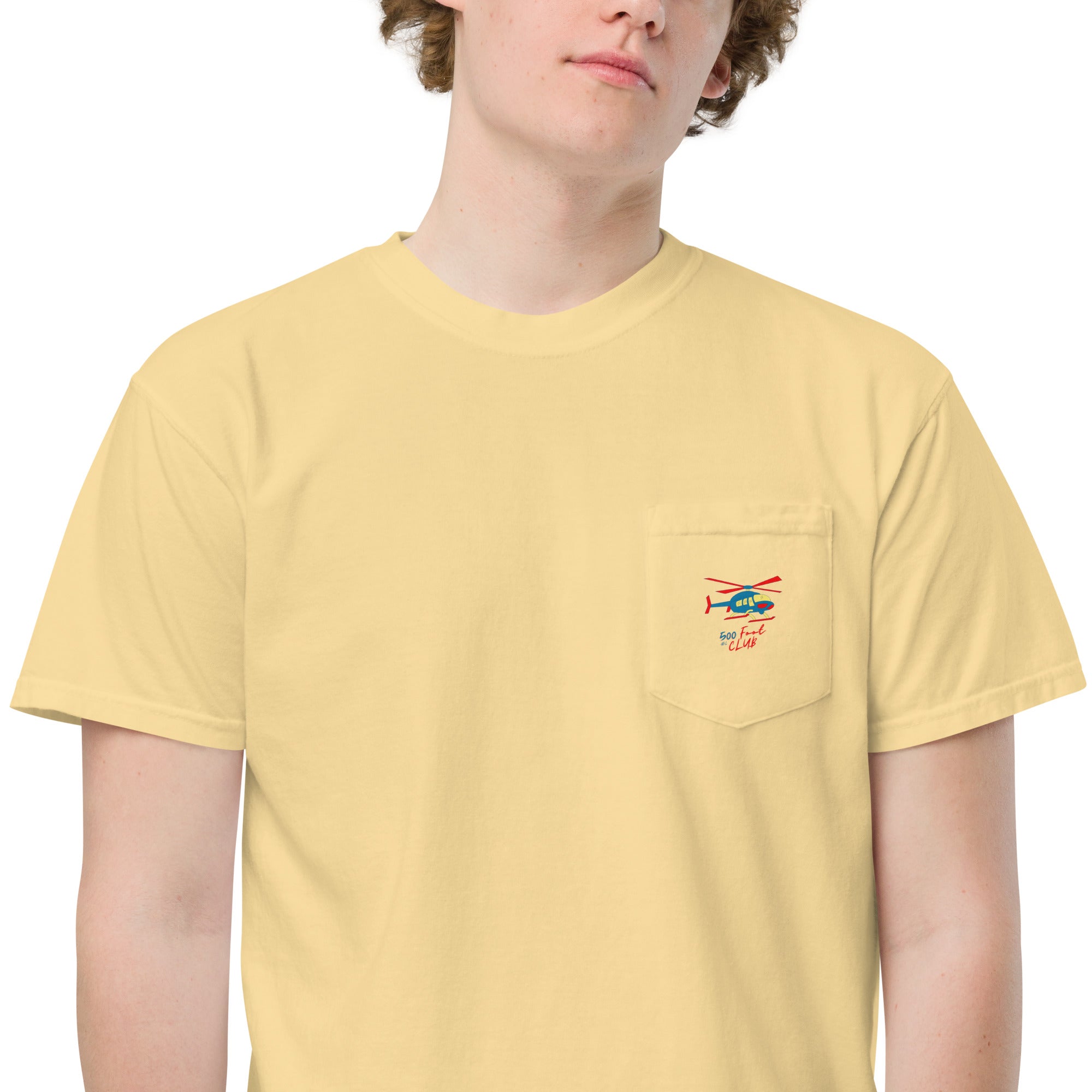 500 Foot Club Unisex garment-dyed pocket t-shirt