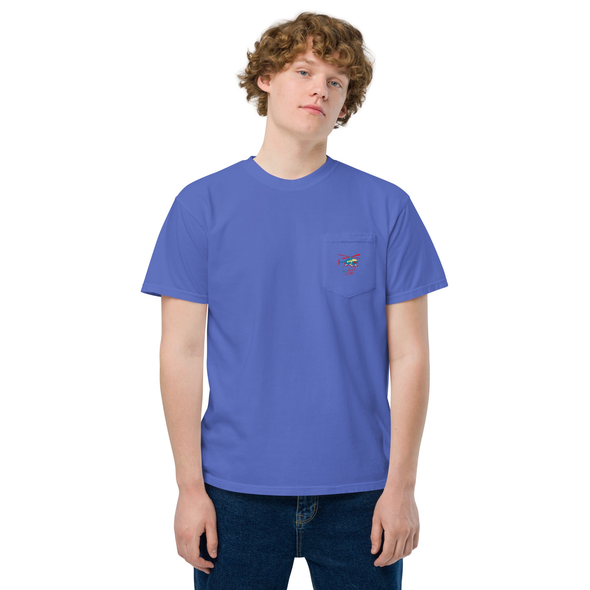 500 Foot Club Unisex garment-dyed pocket t-shirt
