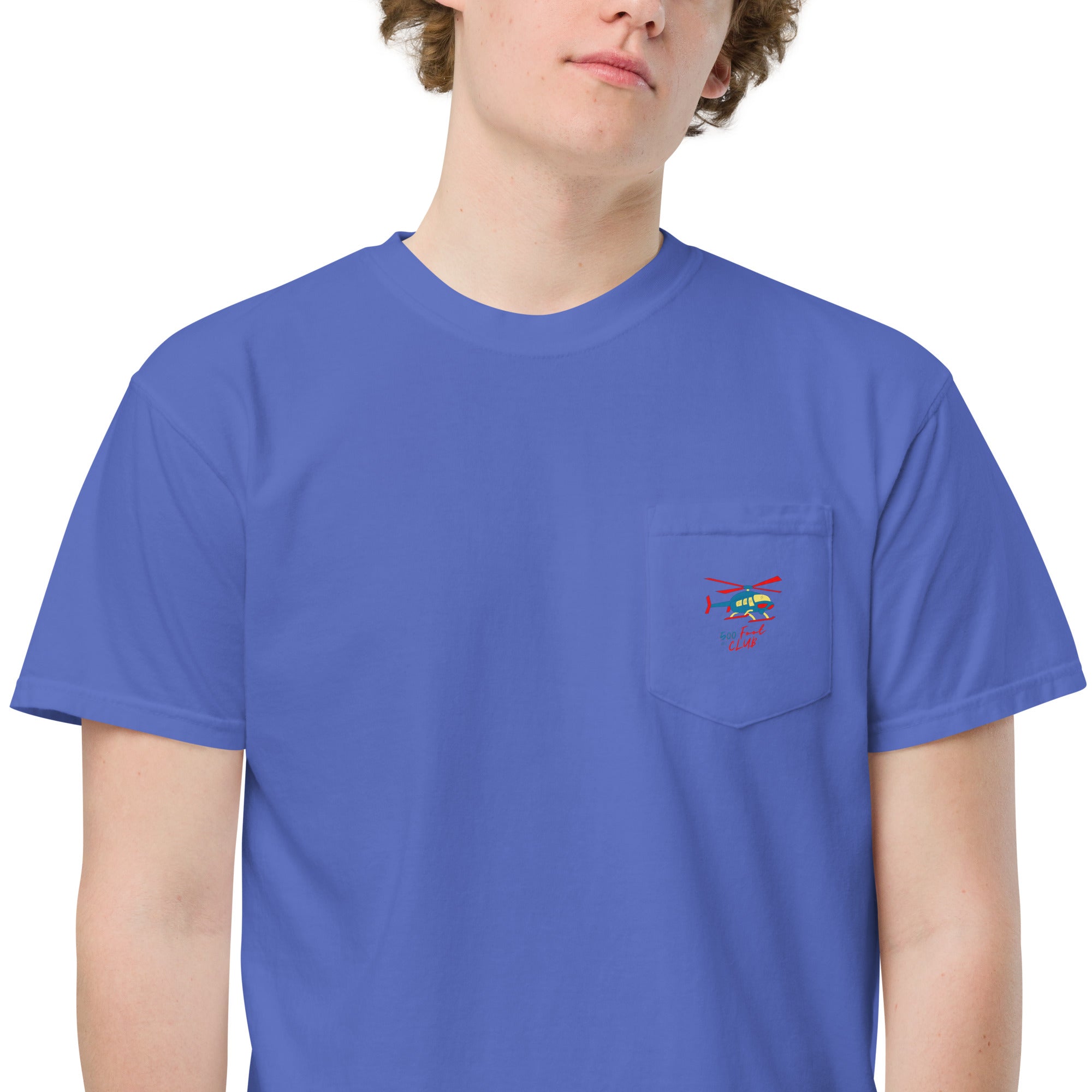 500 Foot Club Unisex garment-dyed pocket t-shirt