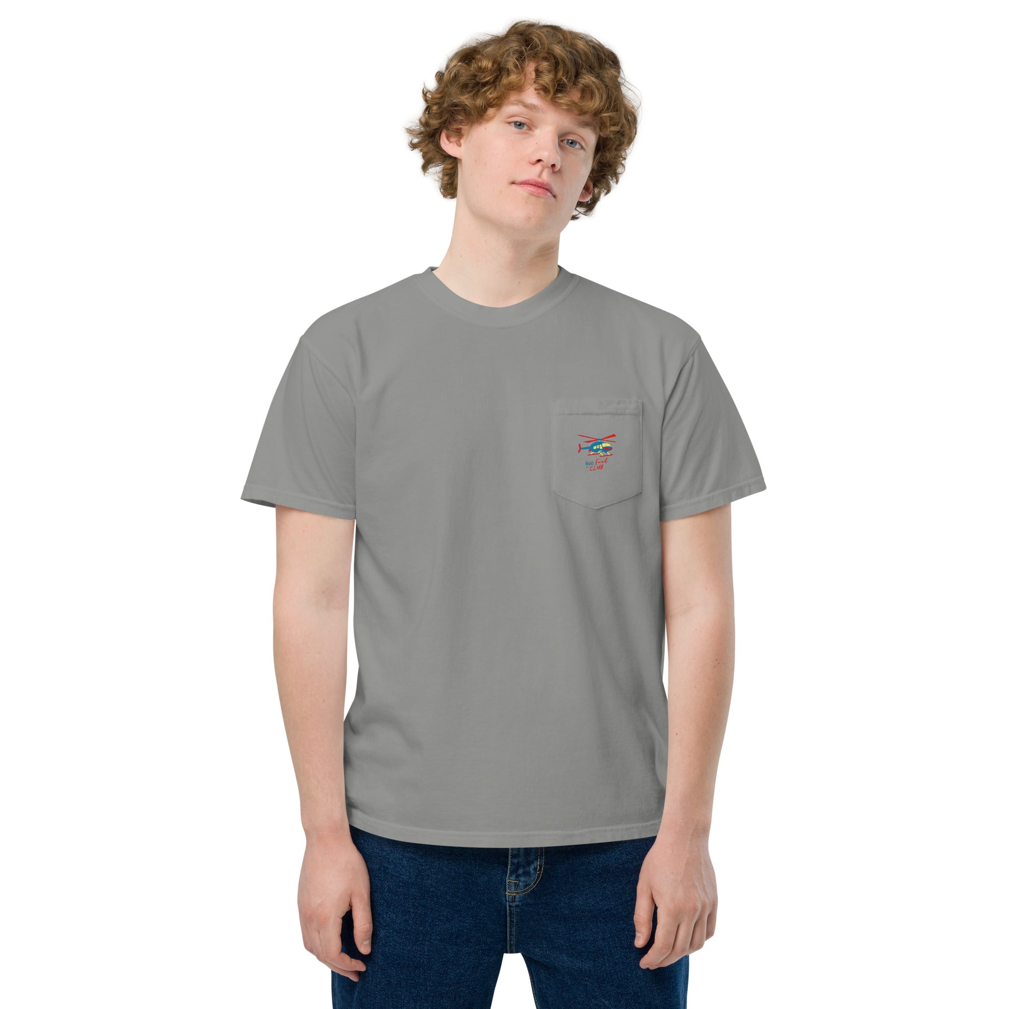 500 Foot Club Unisex garment-dyed pocket t-shirt