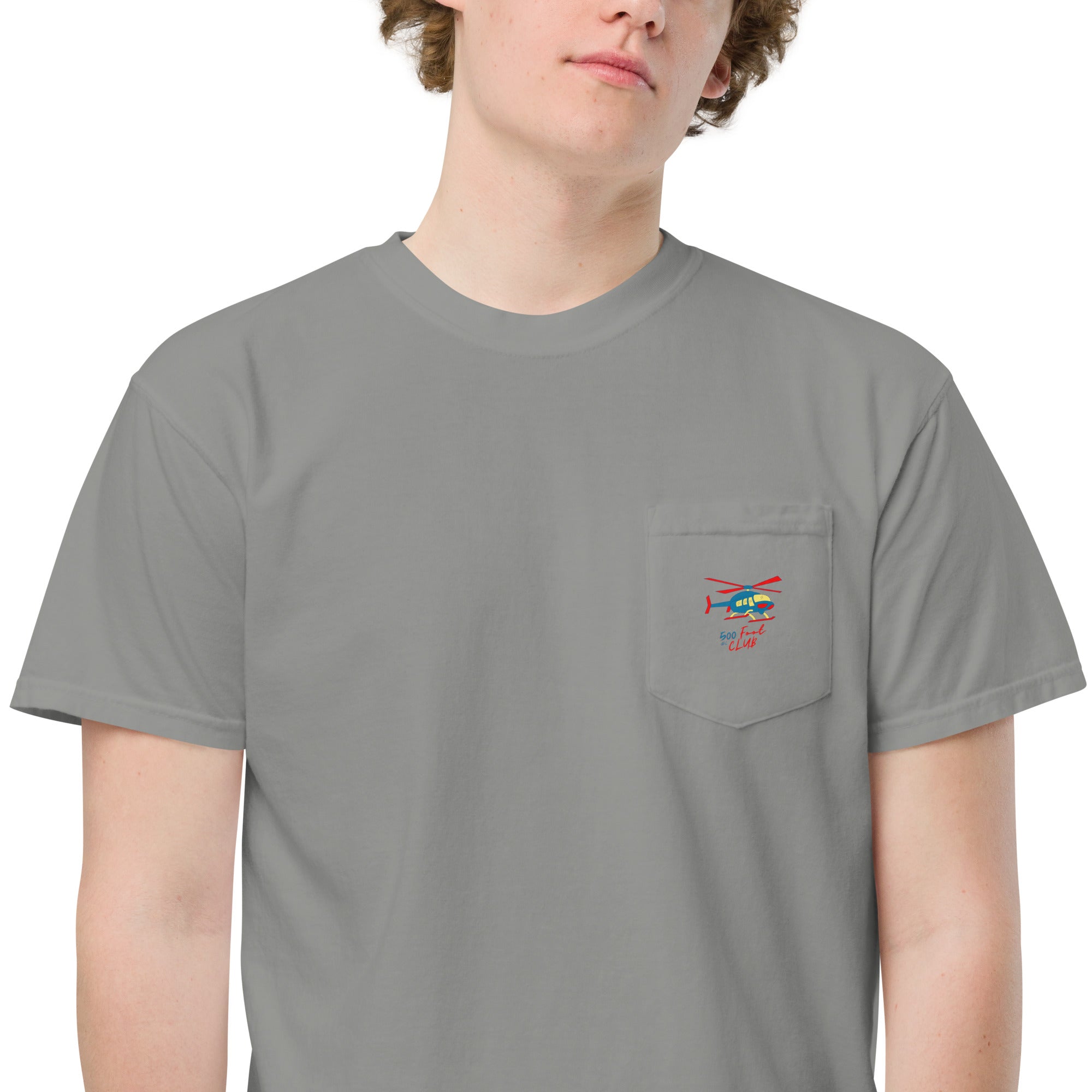 500 Foot Club Unisex garment-dyed pocket t-shirt