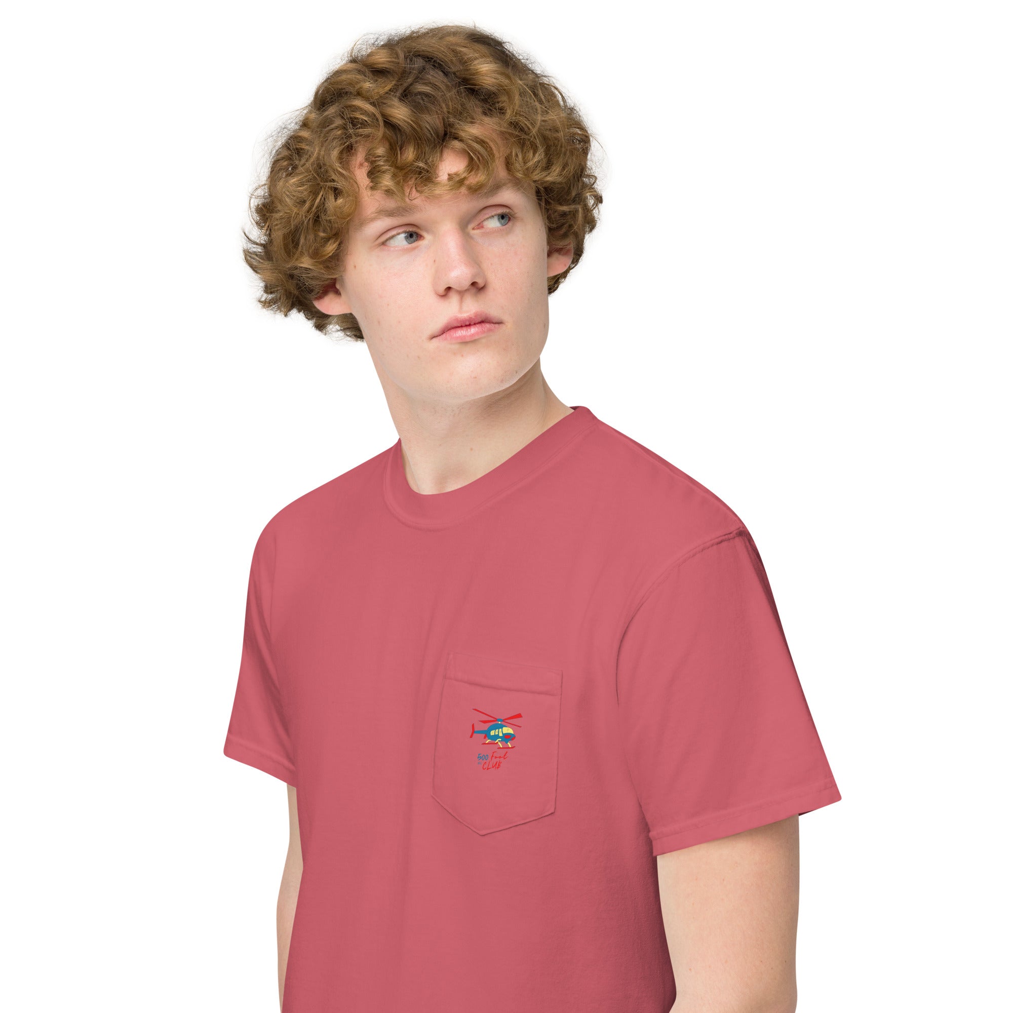 500 Foot Club Unisex garment-dyed pocket t-shirt
