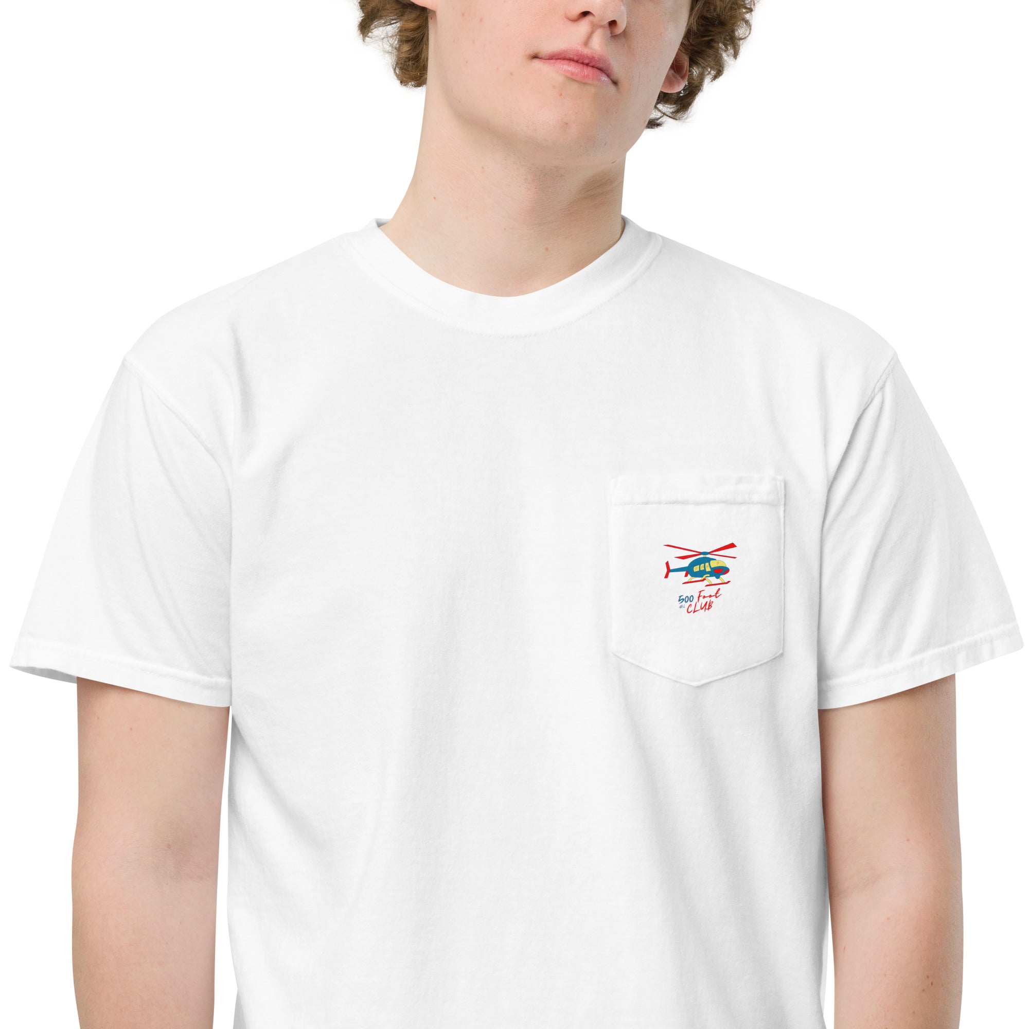 500 Foot Club Unisex garment-dyed pocket t-shirt