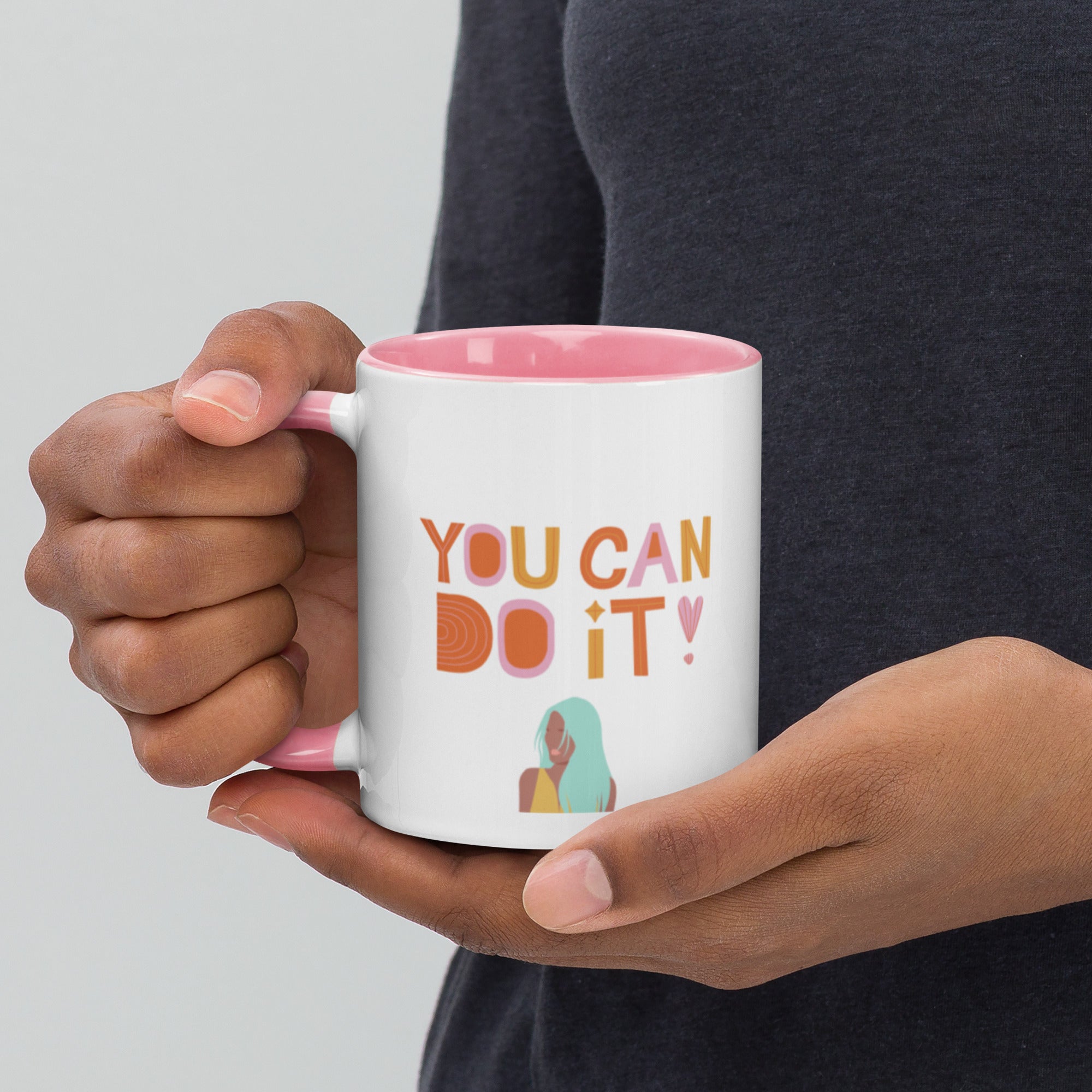 YOU CAN DO IT Mug with Color Inside