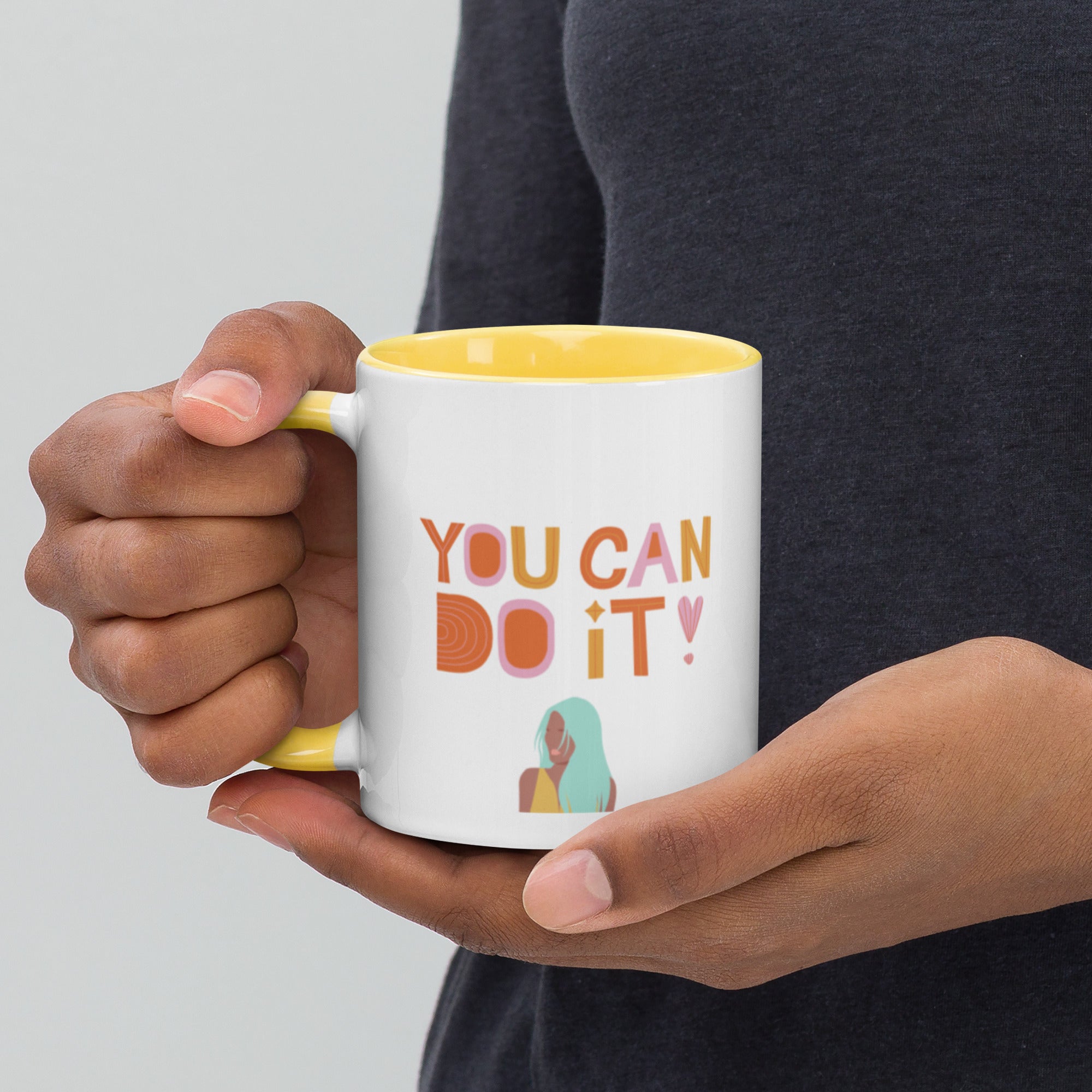 YOU CAN DO IT Mug with Color Inside