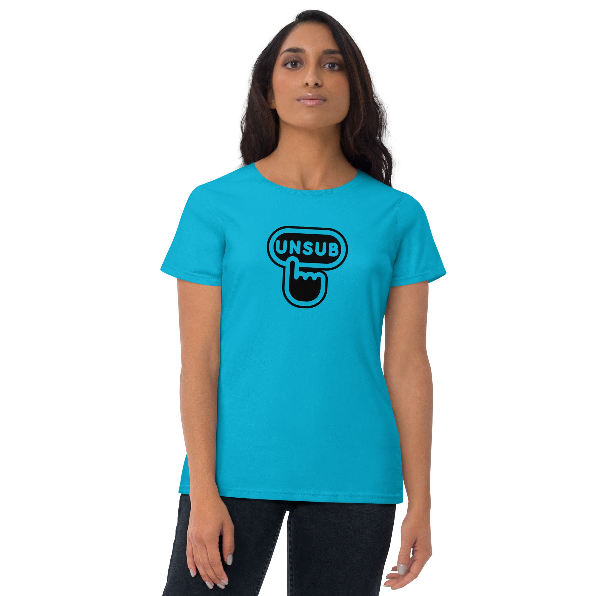 UNSUBSCRIBED BLACK Women's short sleeve t-shirt