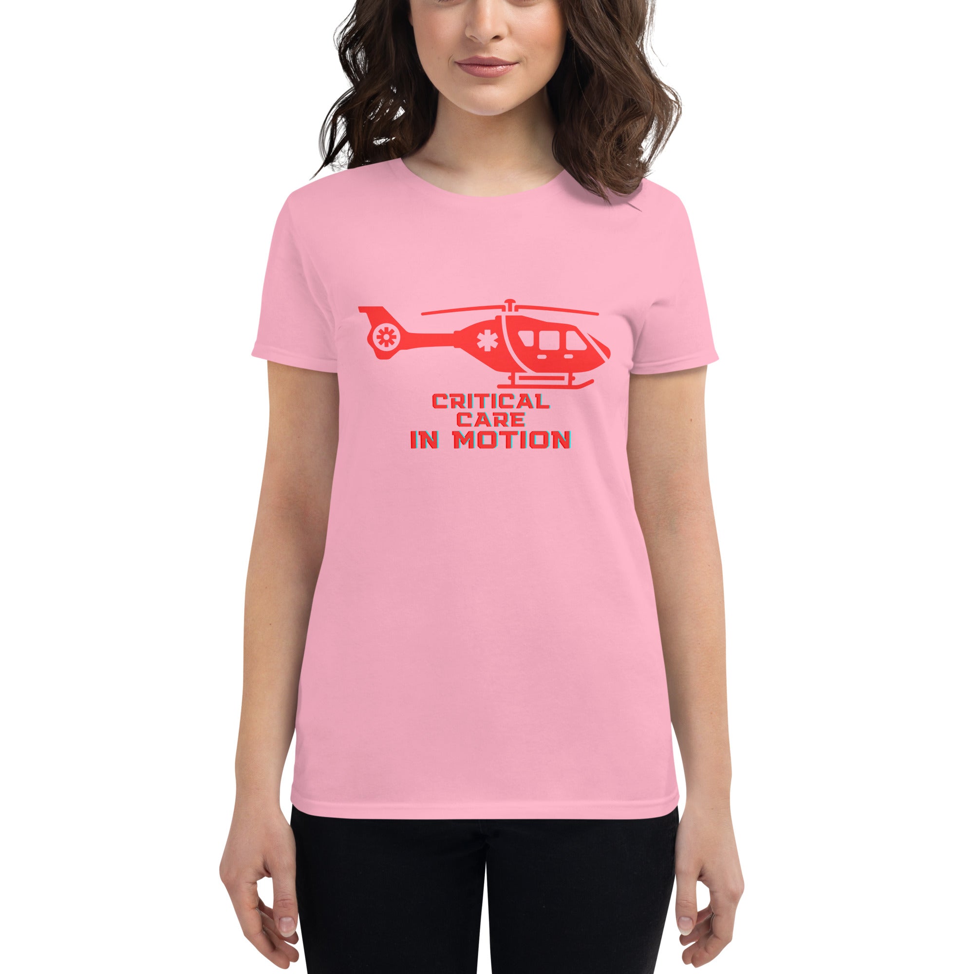 CRITICAL CARE IN MOTION Women's short sleeve t-shirt
