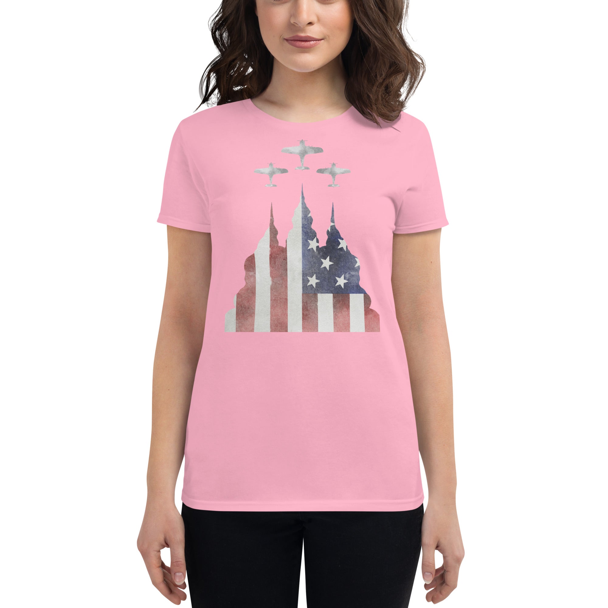 AMERICAN FLAG FLYBY Women's short sleeve t-shirt