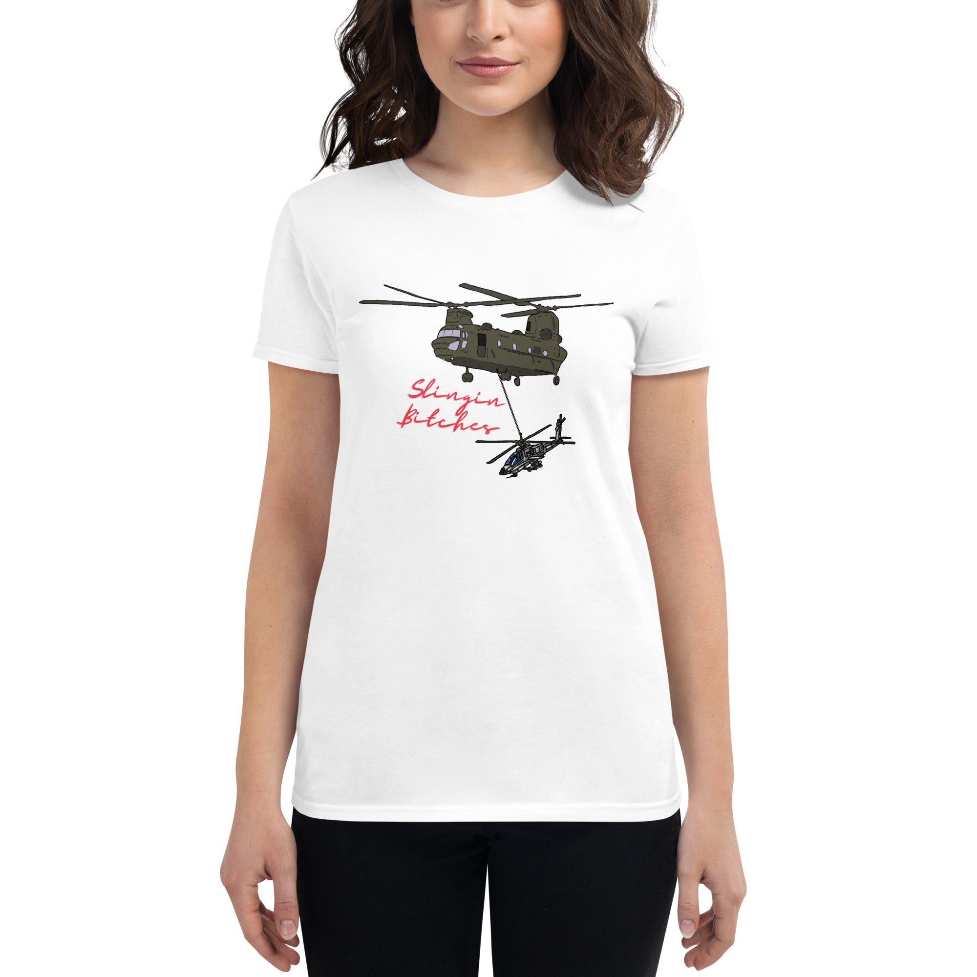 SLINGIN BITCHES Women's short sleeve t-shirt