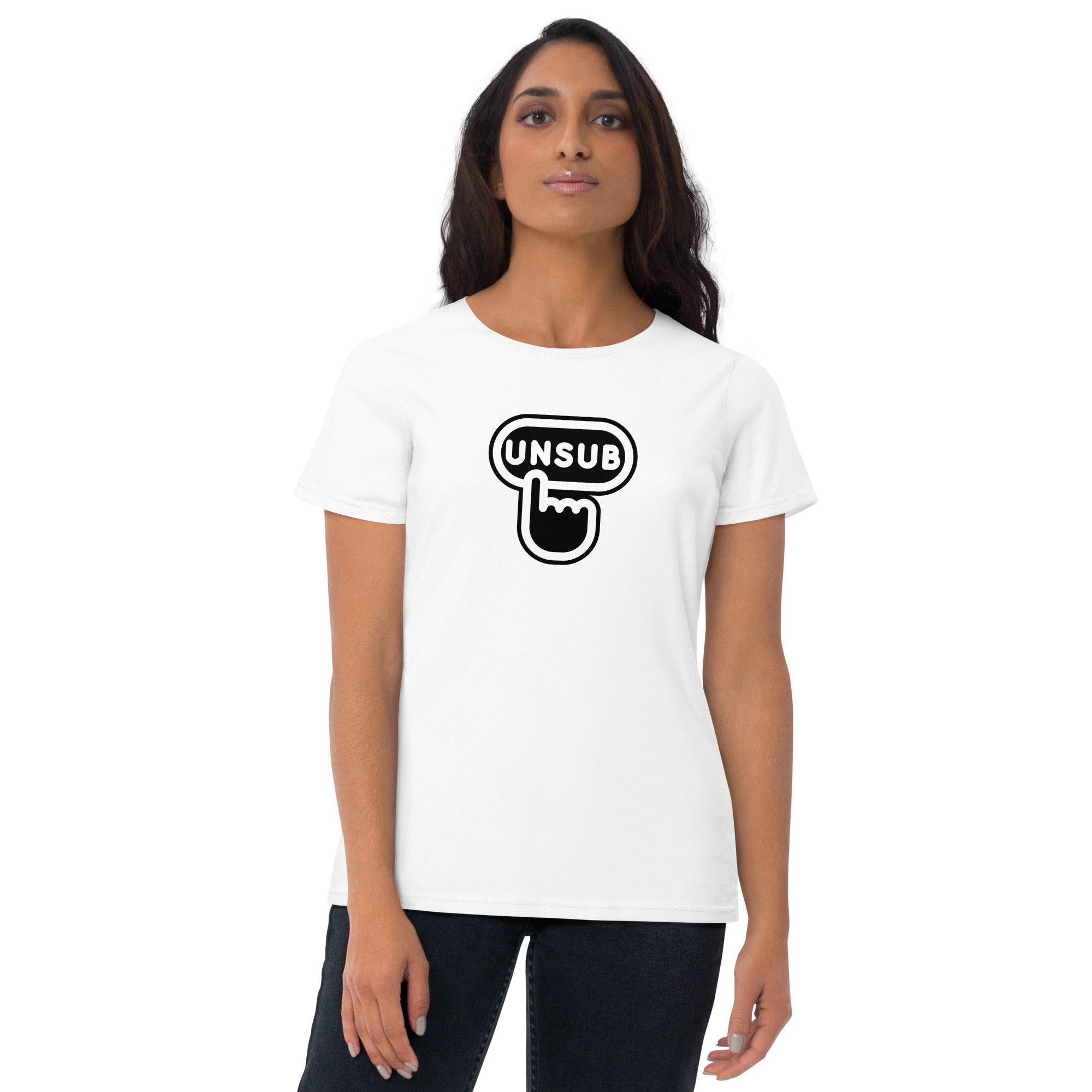 UNSUBSCRIBED BLACK Women's short sleeve t-shirt