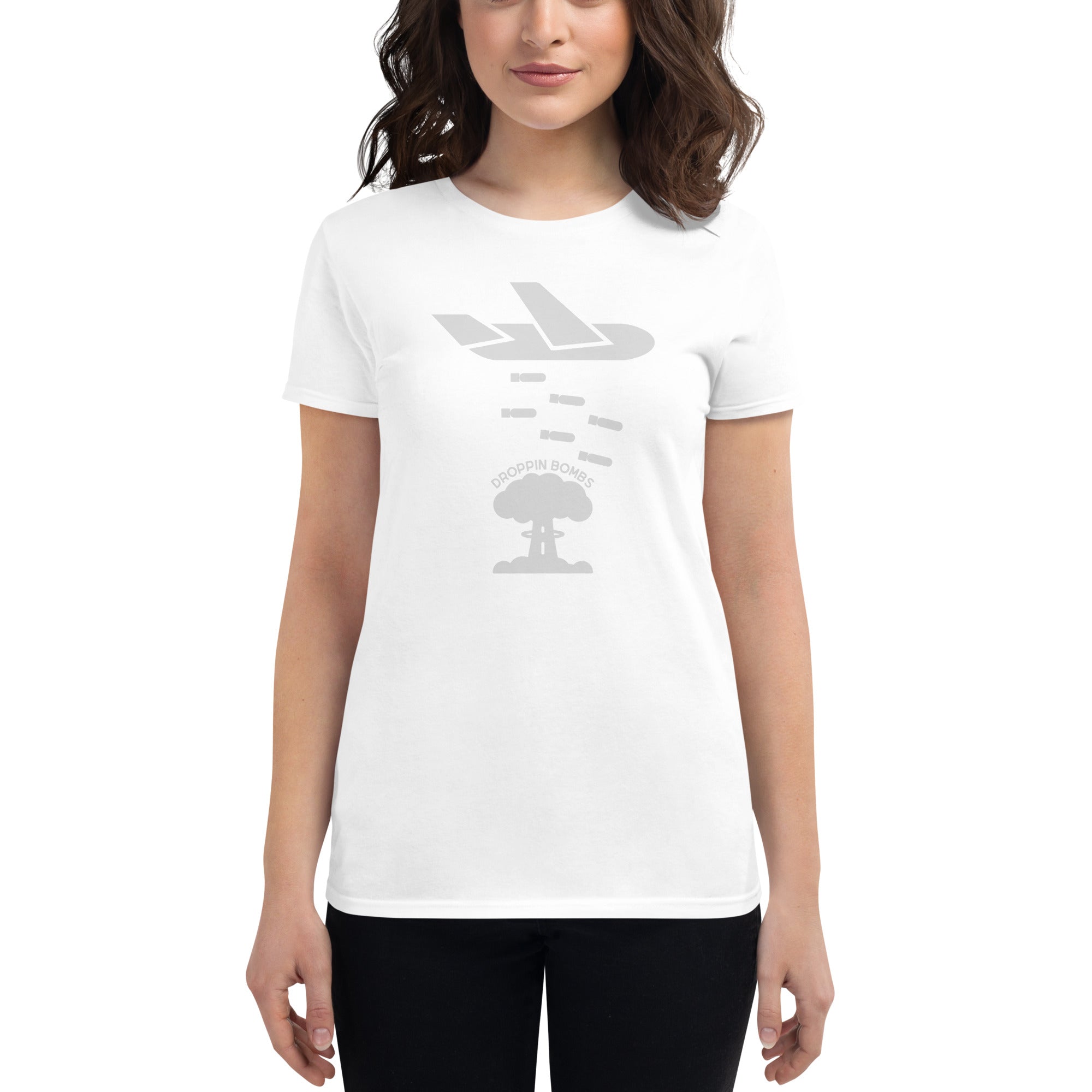 DROPPIN BOMBS Women's short sleeve t-shirt