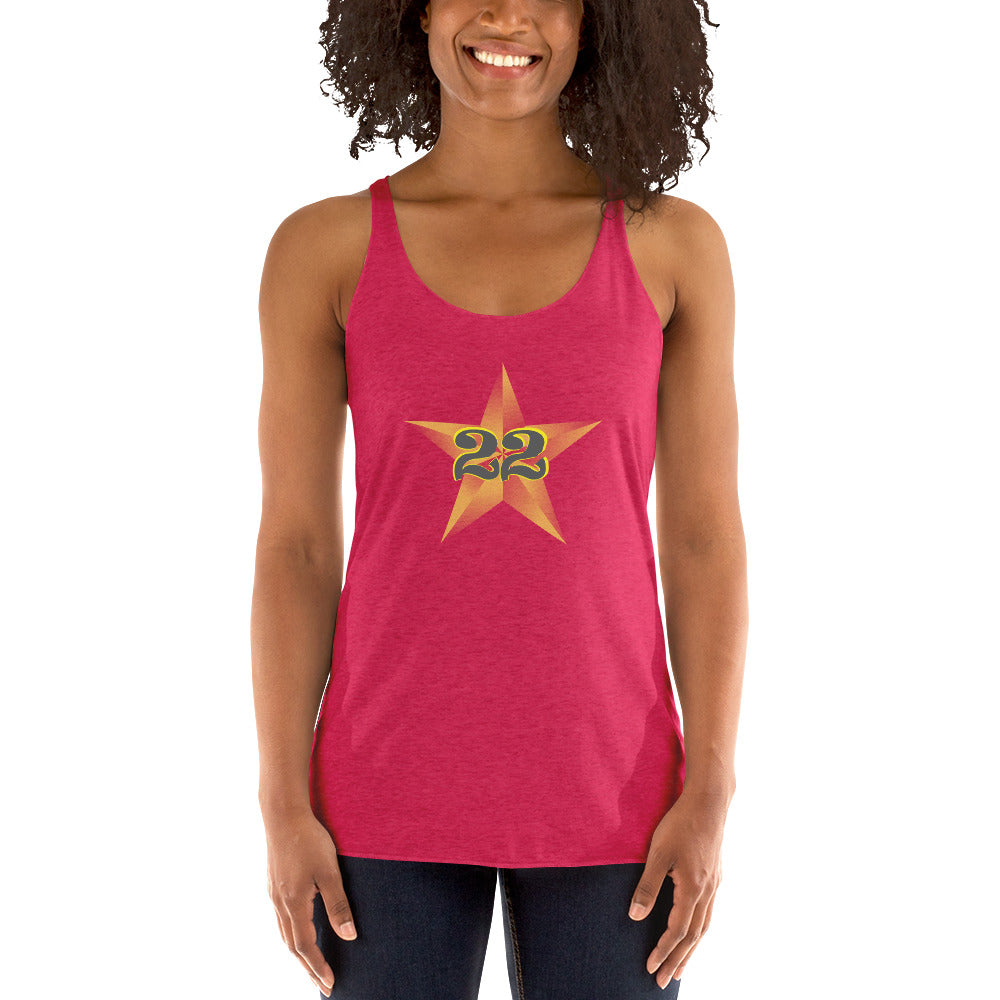 STAR W/22 Women's Racerback Tank