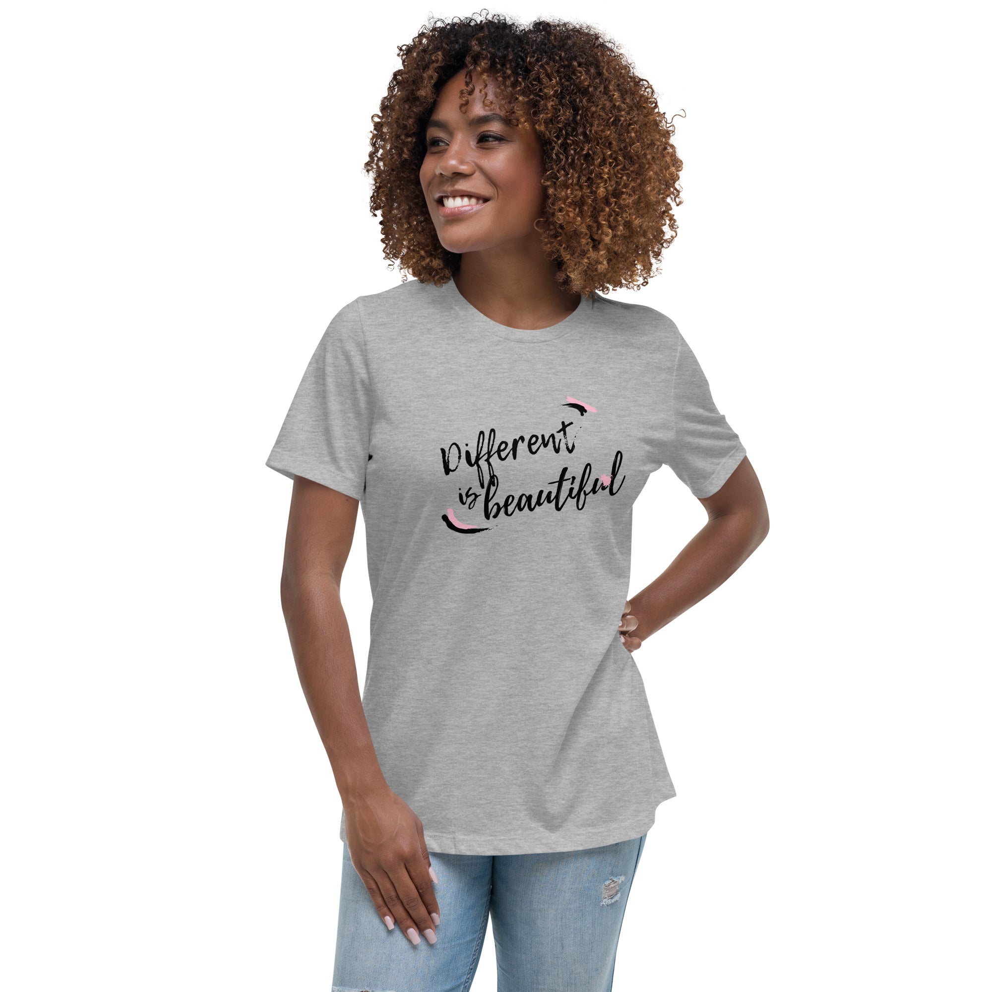 DIFFERENT IS BEAUTIFUL Women's Relaxed T-Shirt