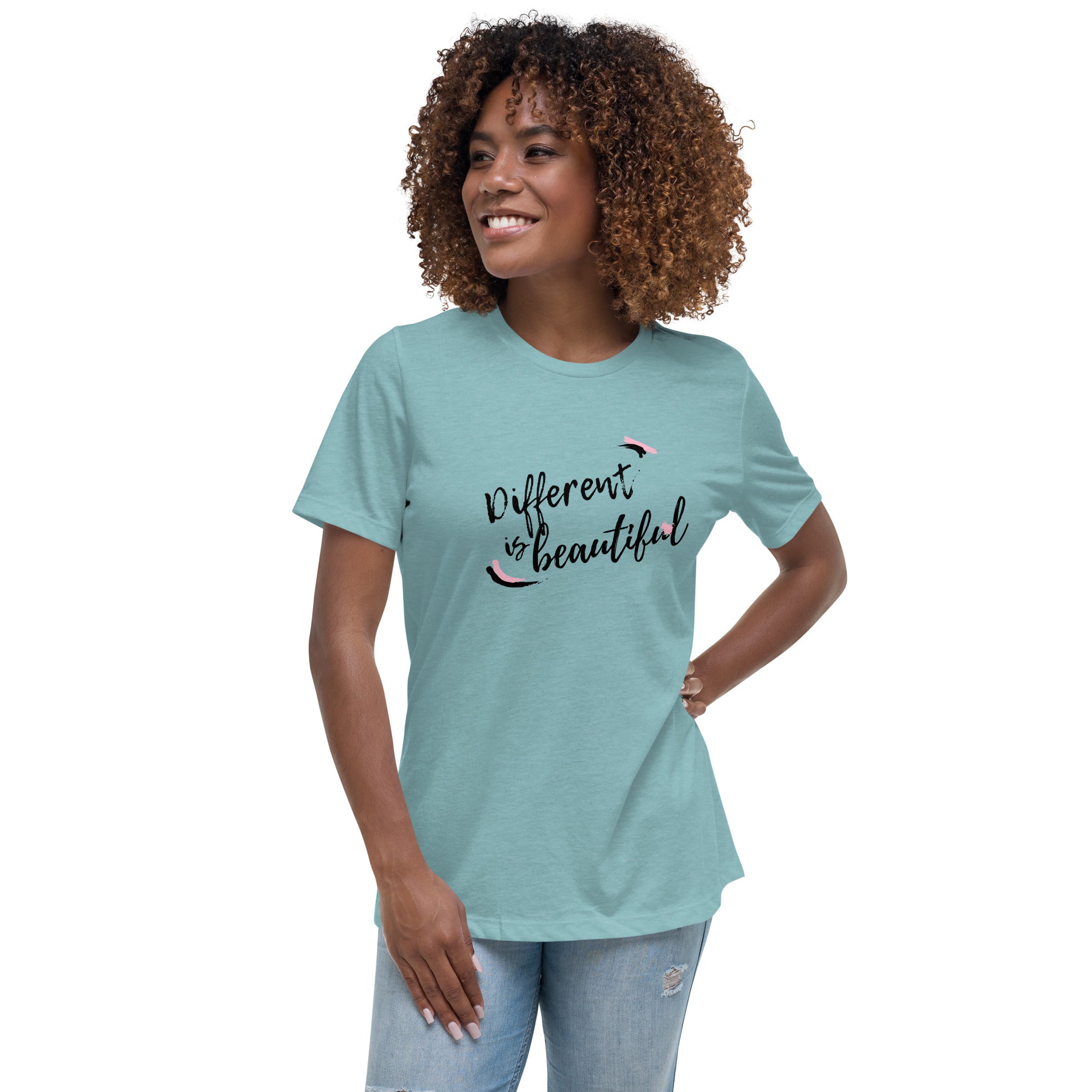 DIFFERENT IS BEAUTIFUL Women's Relaxed T-Shirt