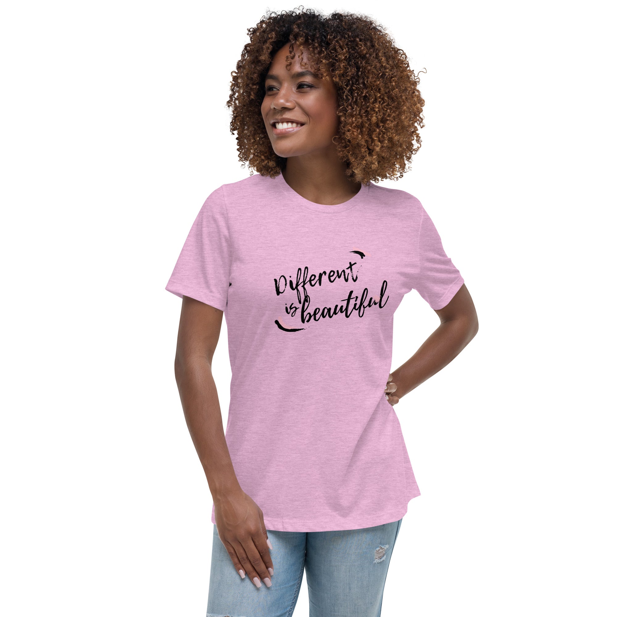 DIFFERENT IS BEAUTIFUL Women's Relaxed T-Shirt