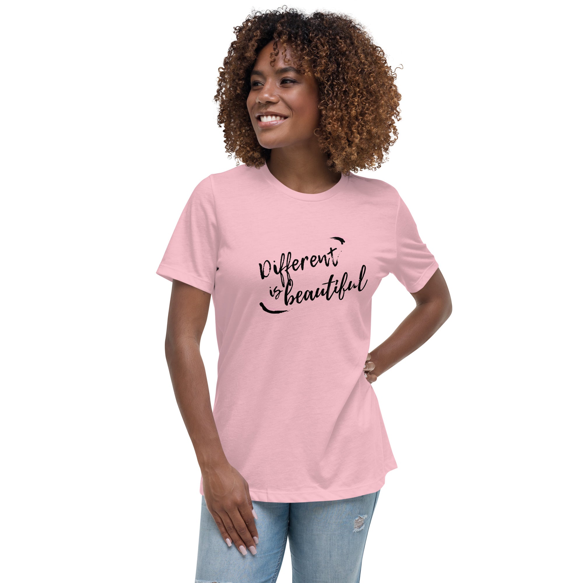 DIFFERENT IS BEAUTIFUL Women's Relaxed T-Shirt